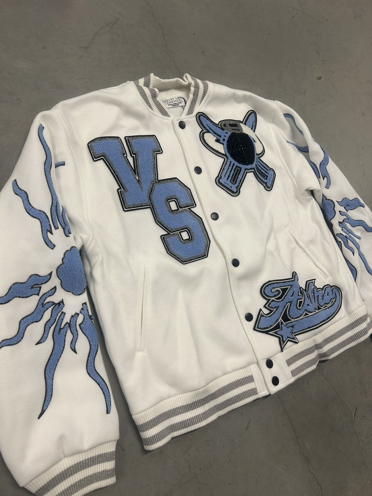 Vale Vale Forever Valley Dreams White Varsity Jacket Size Large Size US L / EU 52-54 / 3 - 2 Thumbnail
