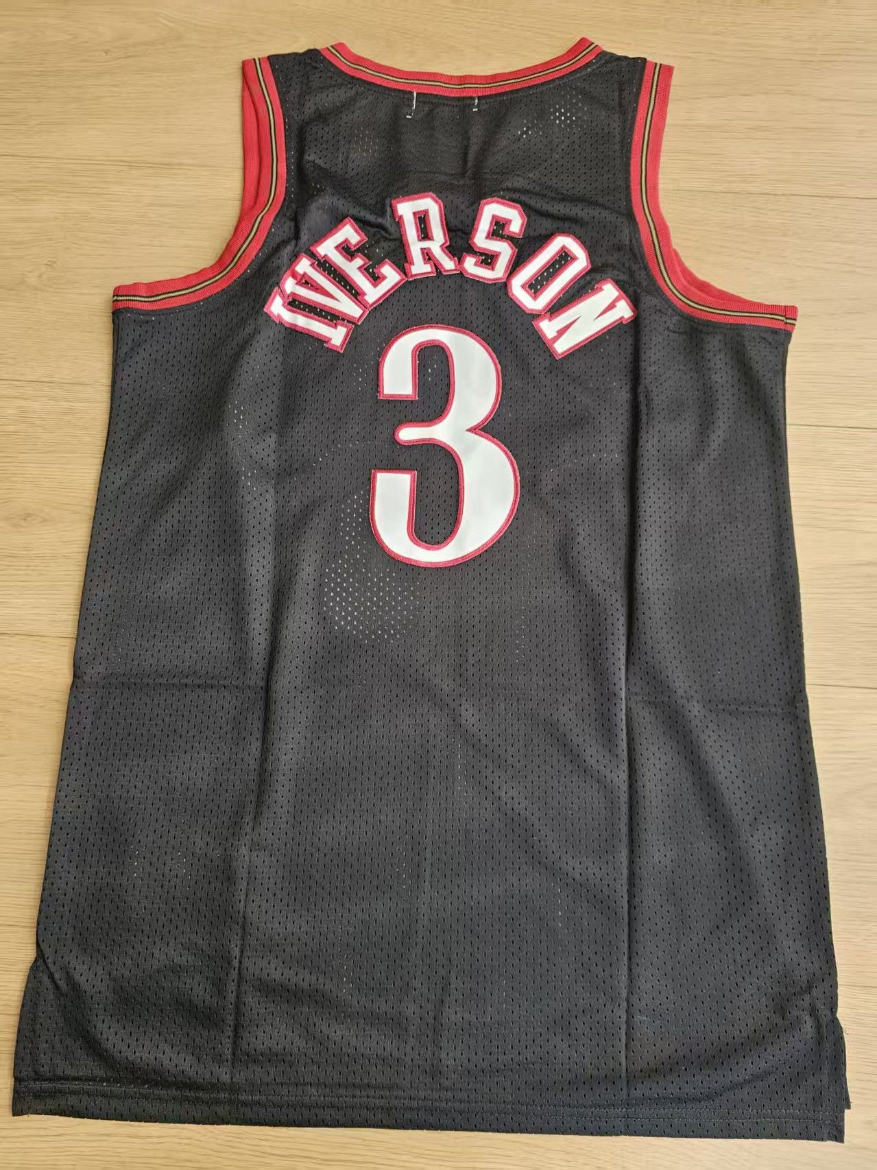 NBA Philadelphia 76ers #3 Allen Iverson Jersey Black Size US M / EU 48-50 / 2 - 2 Thumbnail