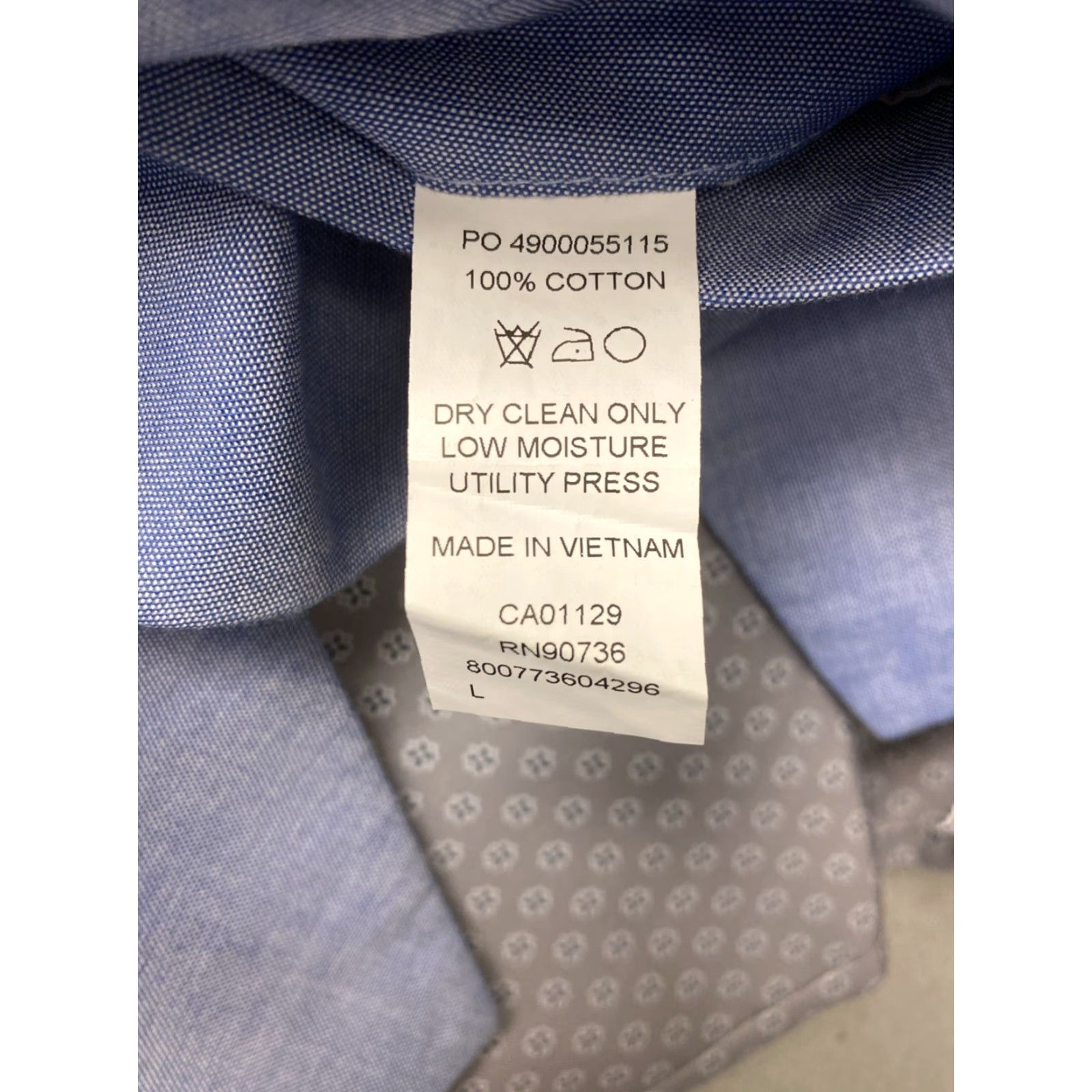 Vintage Men's Slim Fit Cotton Tuxedo Waistcoat Vest L Blue Formal Size US L / EU 52-54 / 3 - 7 Thumbnail
