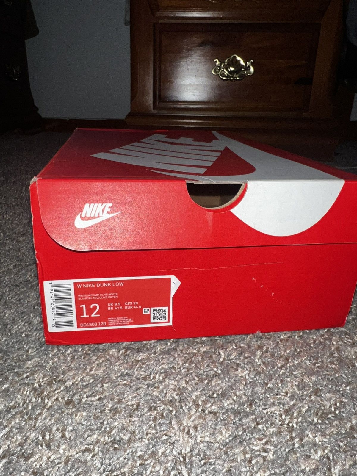 Nike Nike Dunk Low Olive Green Size US 10 / EU 43 - 7 Thumbnail