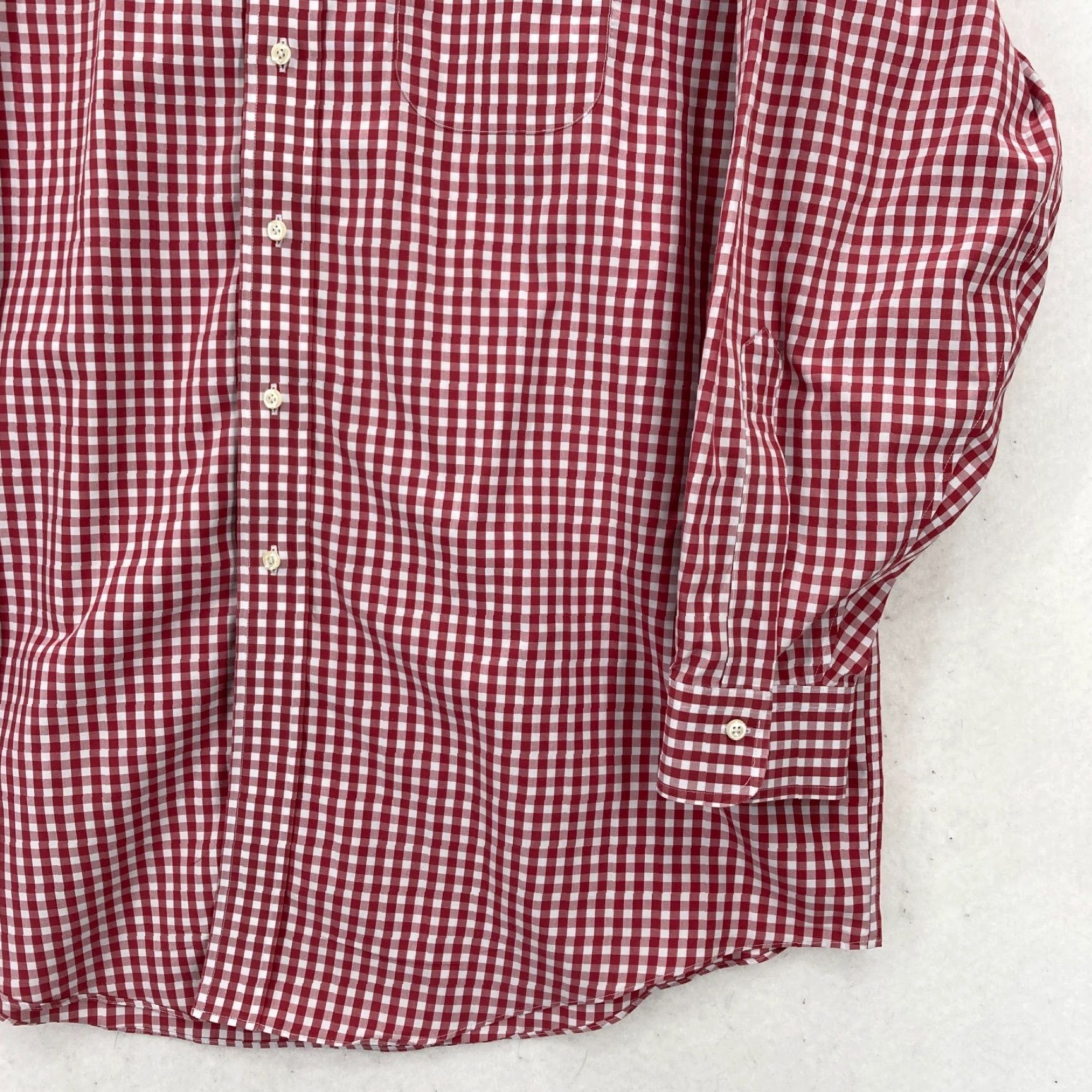 Brooks Brothers Brooks Brothers 1818 Madison Button Up Shirt Mens 17.5-34 Red Check Plaid Supima Size US XXL / EU 58 / 5 - 3 Thumbnail
