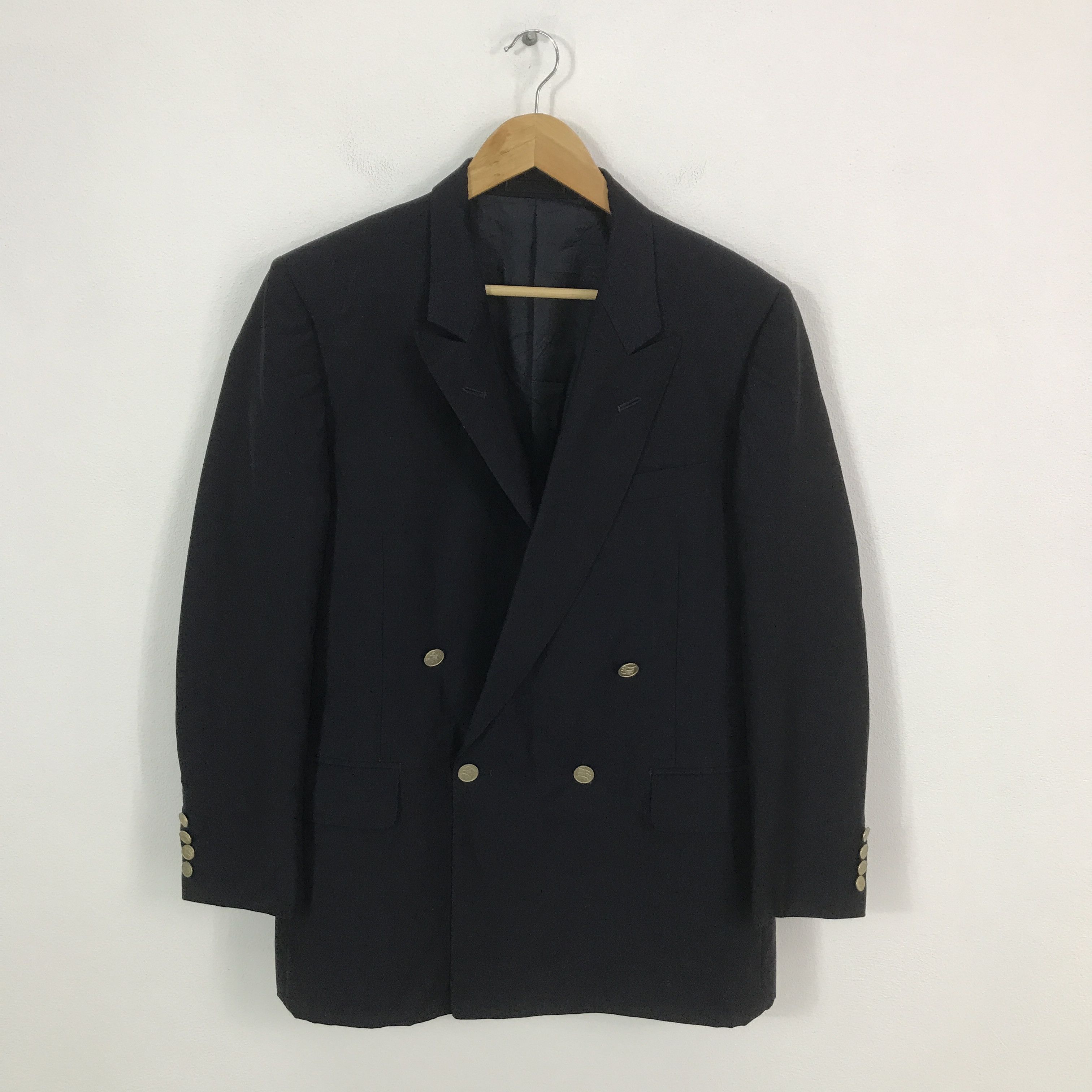 Burberry × Vintage burberrys Double Breasted blazer jacket Size US L / EU 52-54 / 3 - 1 Thumbnail