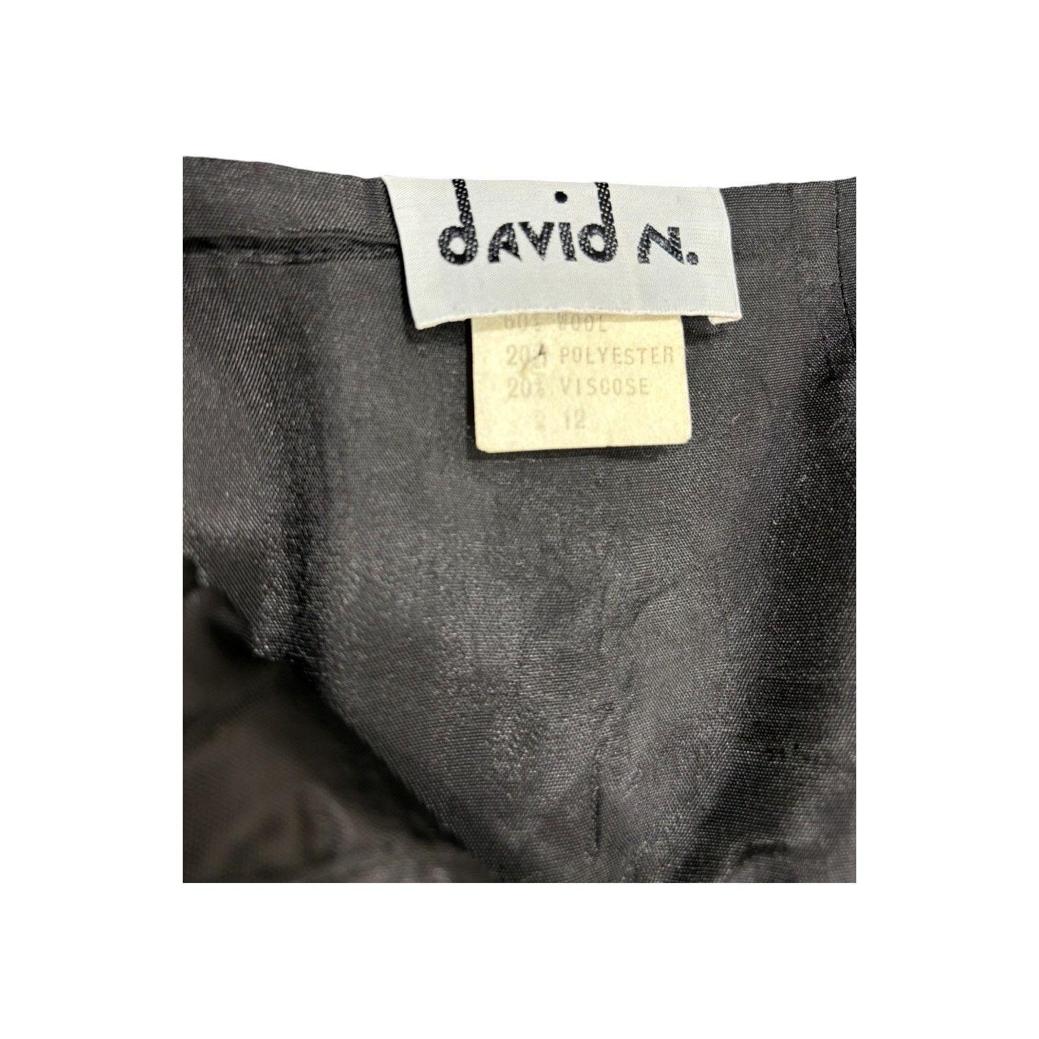 Other Vintage Tweed Belted Wool Pencil Skirt Women 12 David N. Size 34" / US 12 / IT 48 - 8 Thumbnail