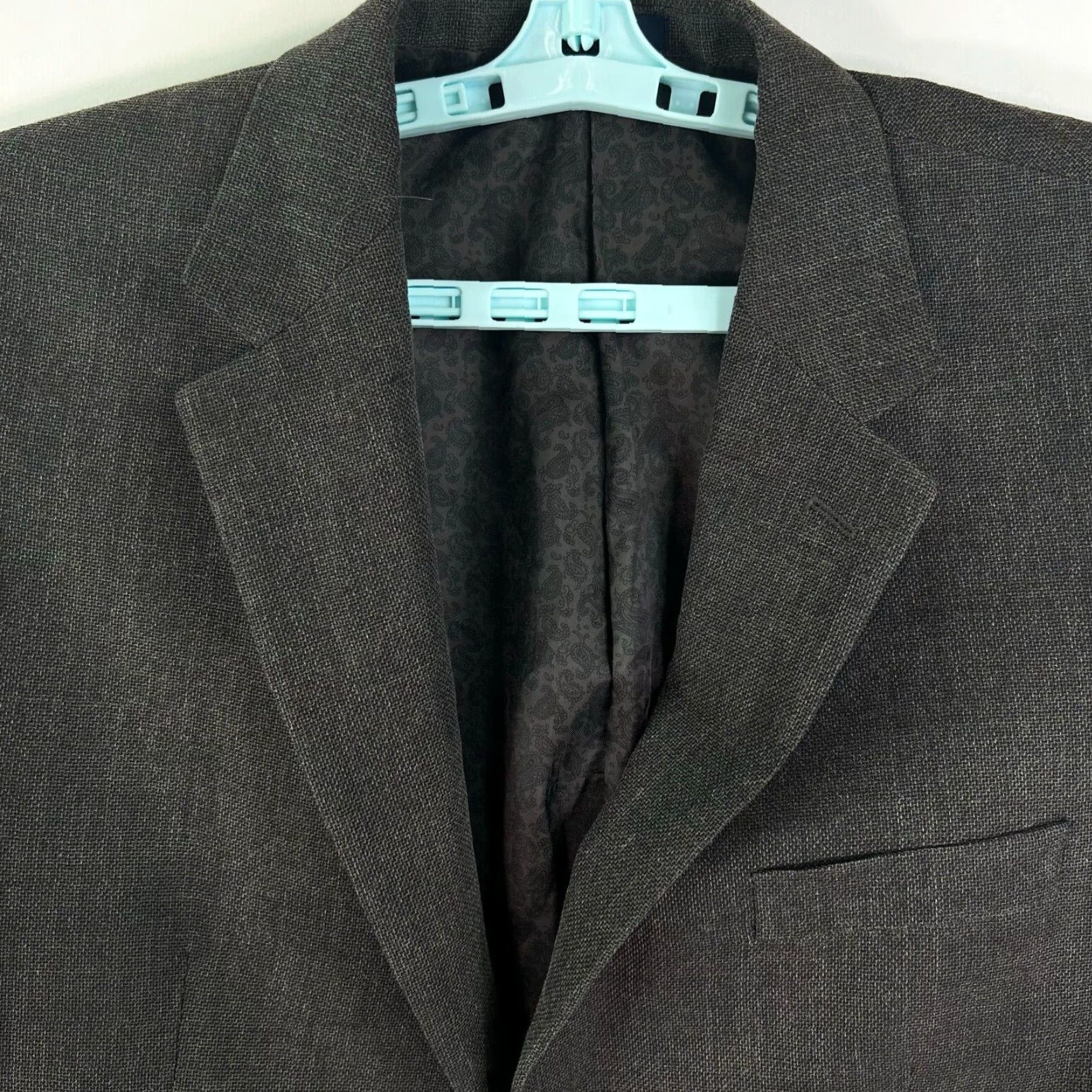 Ralph Lauren Vintage Ralph Lauren Wool Sport Coat Jacket Gray Houndstooth Check Blazer Men's L Size 42R - 3 Thumbnail