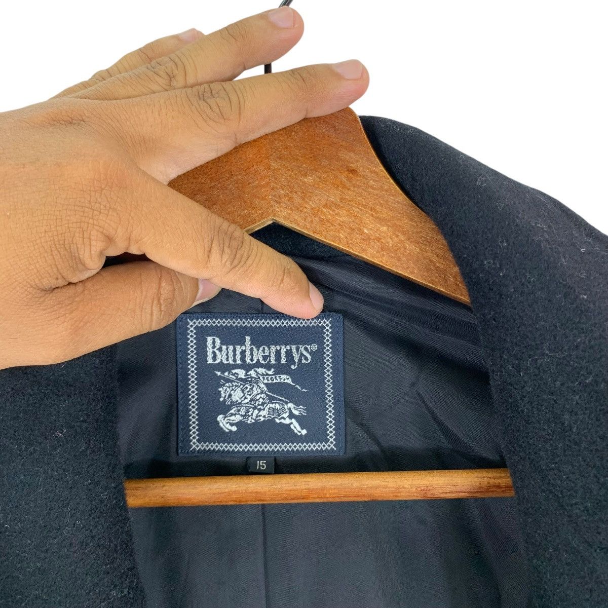 Burberry VINTAGE BURBERRYS OF LONDON DOUBLE BREASTED COAT WOOL Size US M / EU 48-50 / 2 - 5 Thumbnail
