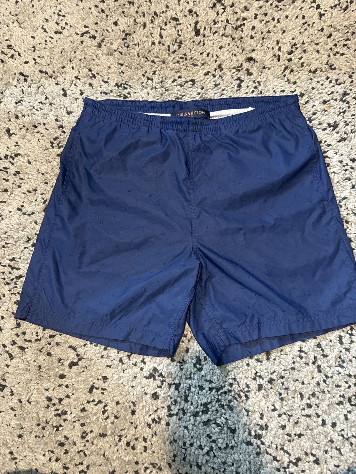 image of Louis Vuitton Men’S Swim Shorts / Trunks in Navy, Men's (Size 30)