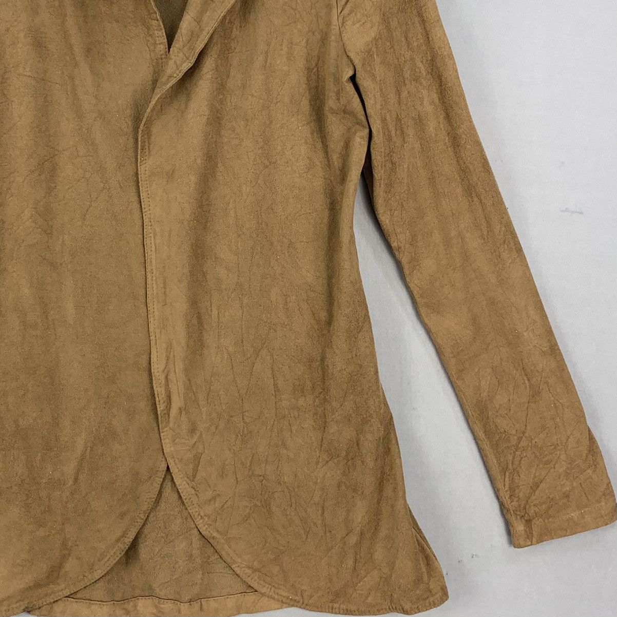 Other Rare Italian Made Faux Suede Cardigan Size S / US 4 / IT 40 - 4 Thumbnail