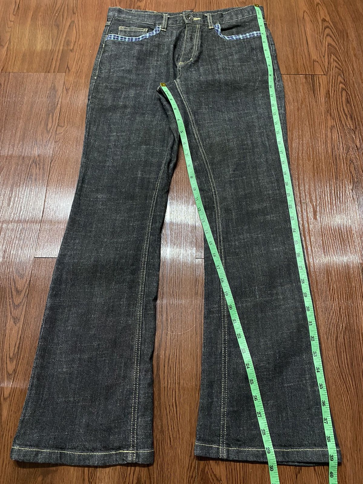 Japanese Brand Vintage Japanese Brands Flare Black Denim Style Jeans Size US 31 - 7 Thumbnail