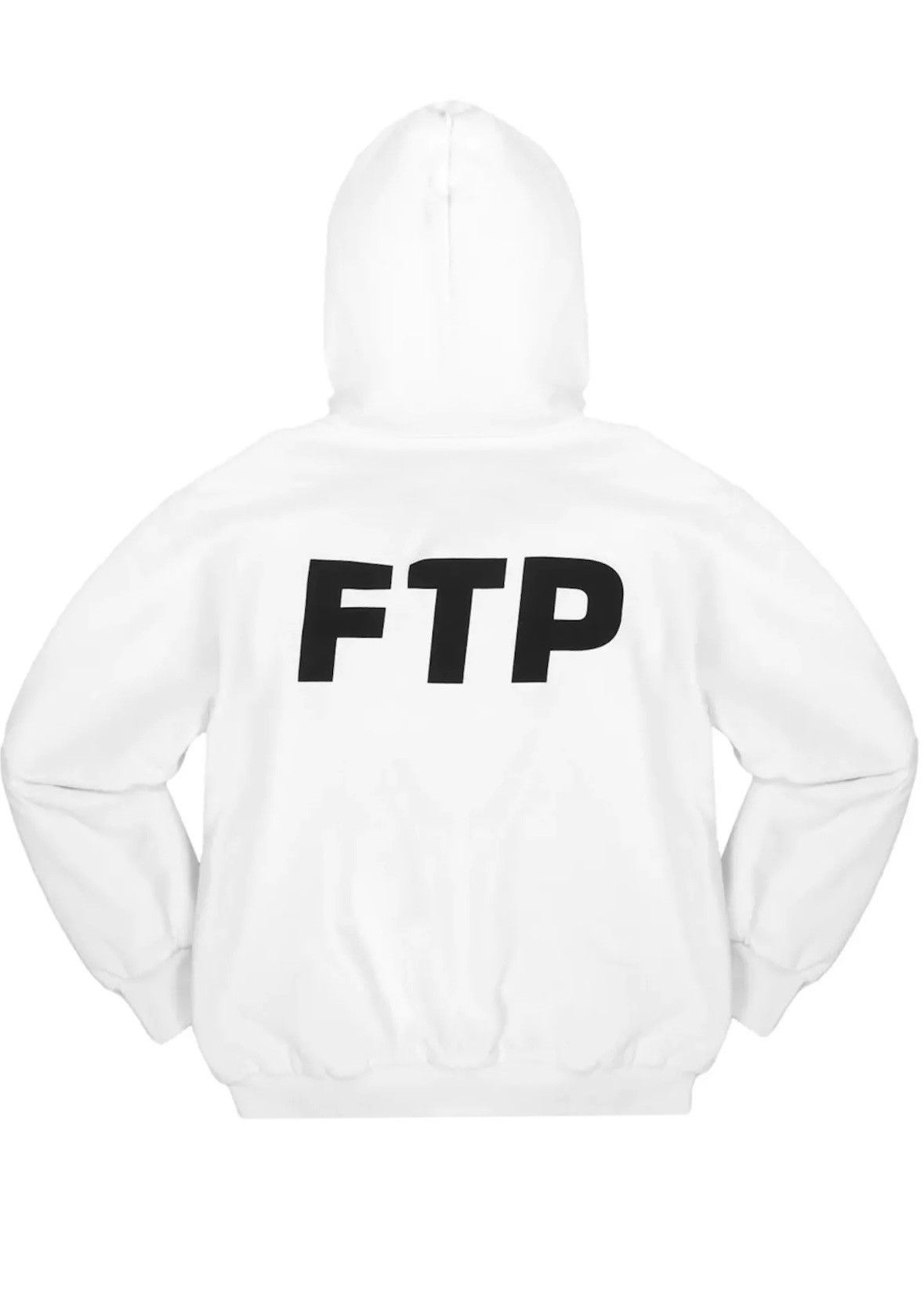 FTP REVERSIBLE LOGO HOODIE WHITE