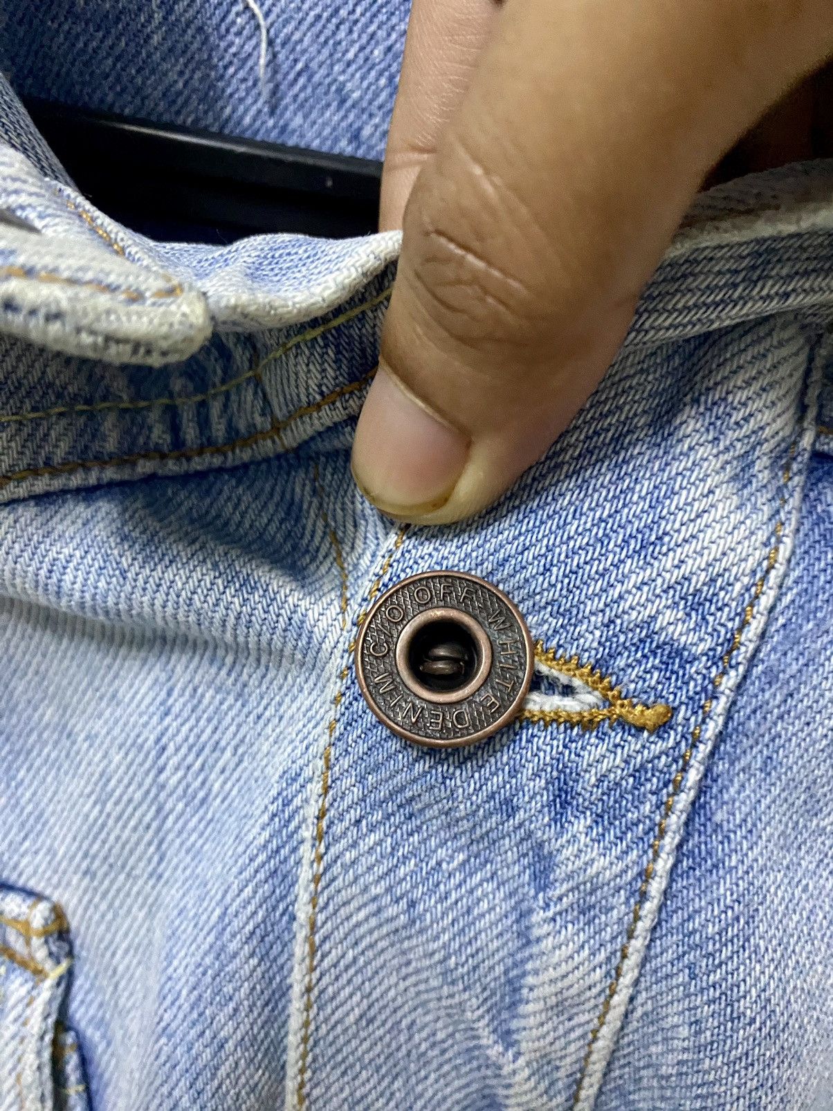 Off-White Off-White Diagonal Spray Denim trompe l'oeil Button up Size US S / EU 44-46 / 1 - 10 Thumbnail
