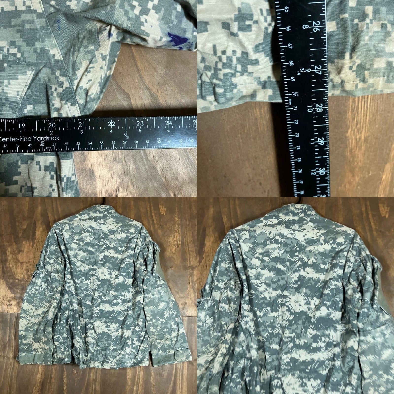 Vintage VINTAGE Army Combat Mens Coat ACU Green Camouflage Uniform Digicam Medium Regular Size US M / EU 48-50 / 2 - 8 Thumbnail