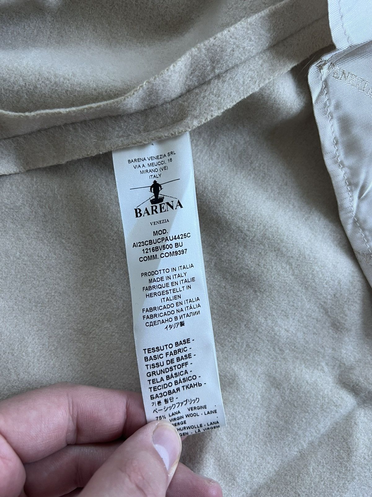 Barena Venezia Barena Venezia Men’s Double-Breasted Belted Coat Size US M / EU 48-50 / 2 - 9 Thumbnail