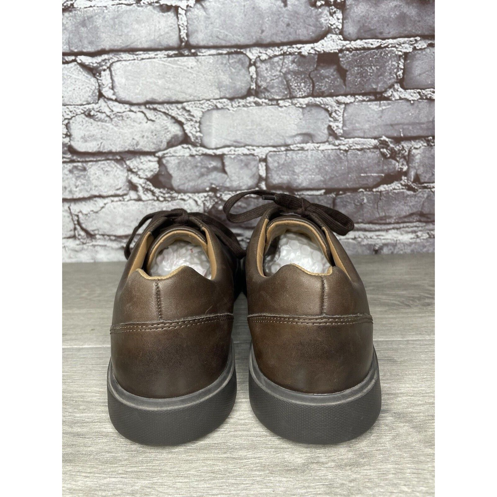 Clarks Clarks Unstructured Brown Leather Lace Up Casual Sneakers Sh Size US 11 / EU 44 - 6 Thumbnail