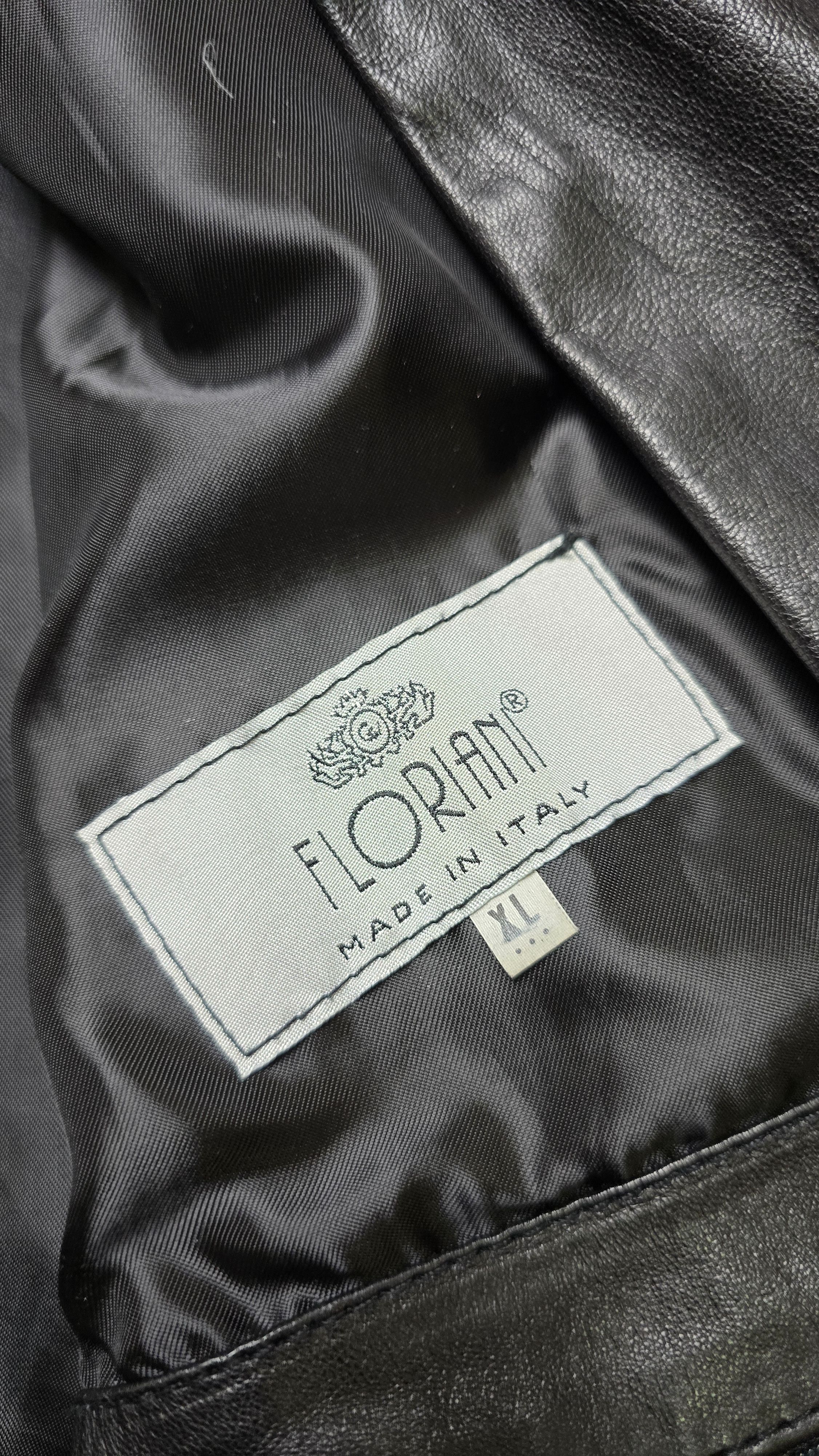 Other Floriani Vera Pelle Leather Bomber Jacket Full Zip Military Size US XL / EU 56 / 4 - 19 Thumbnail