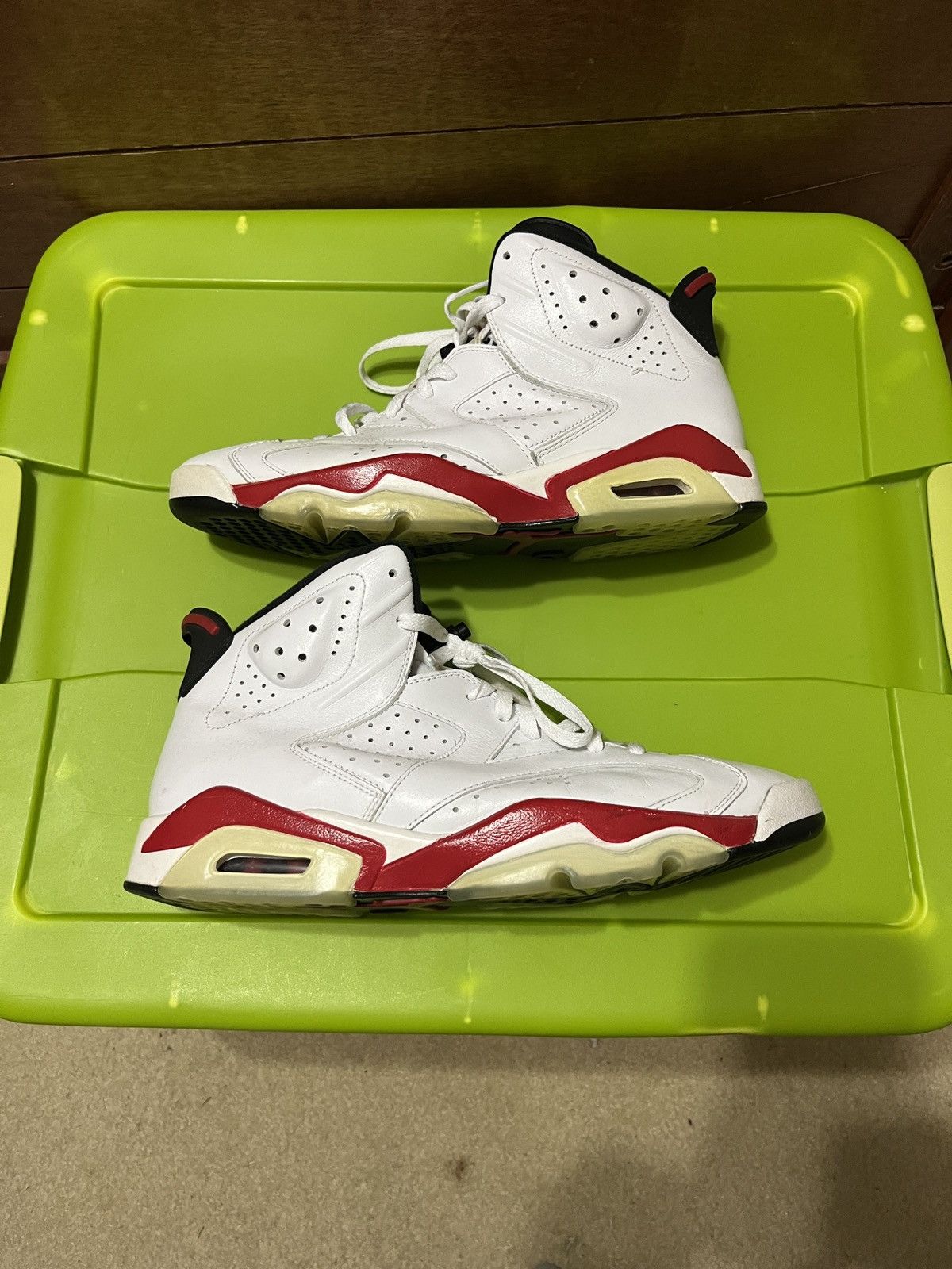 image of Jordan Nike Air Jordan 6 Retro Bull Shoes in White, Men's (Size 12)