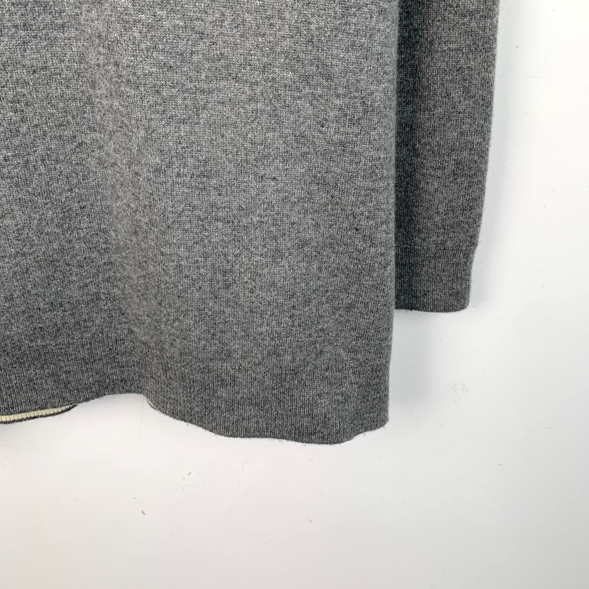 Dior Christian Dior Grey Cashmere Hooded Long-Sleeve Sweater Size Size XS / US 0-2 / IT 36-38 - 5 Thumbnail