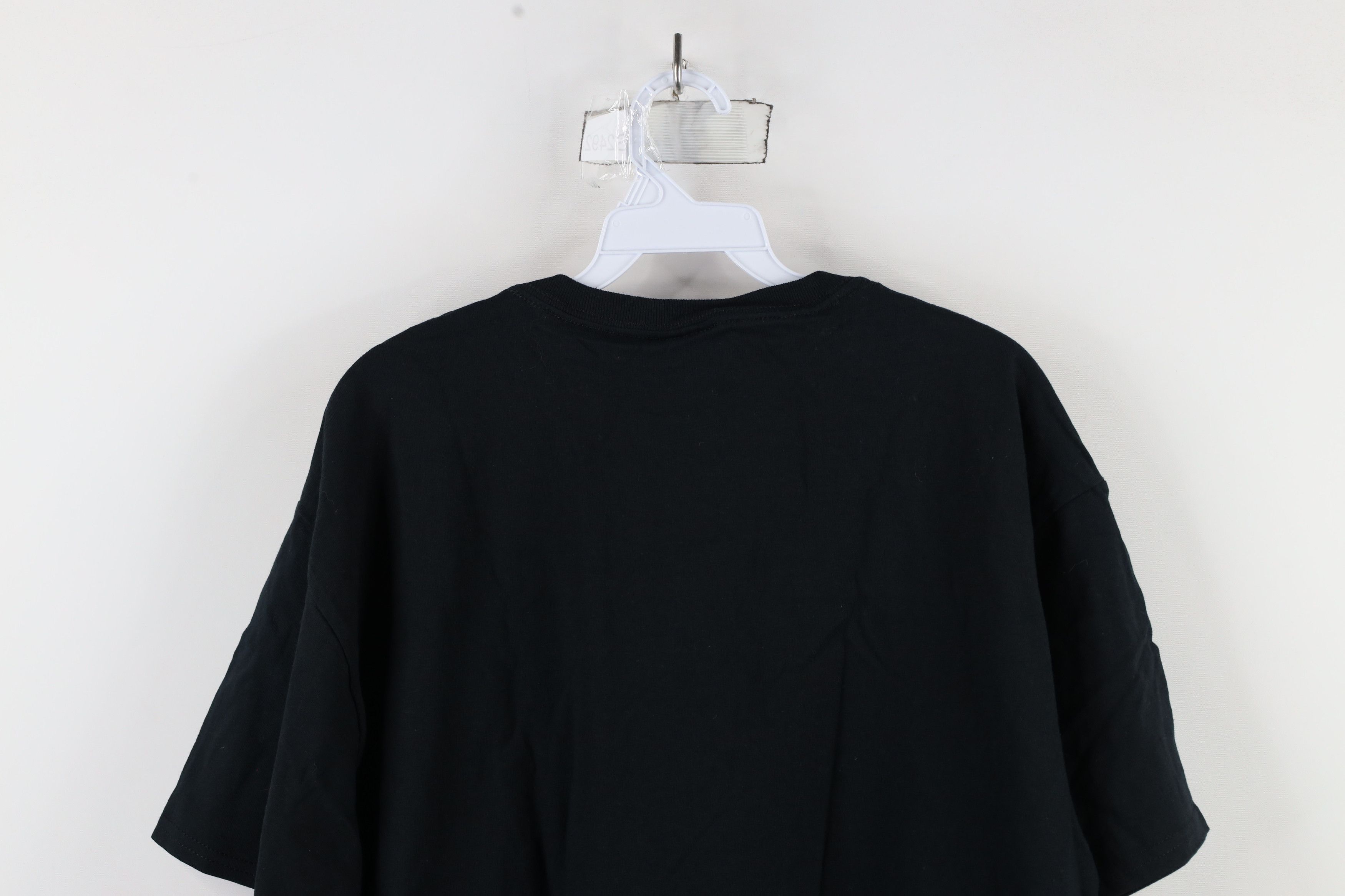 Vintage Vintage 90s Streetwear Heavyweight Cotton T-Shirt Black Size US L / EU 52-54 / 3 - 8 Thumbnail