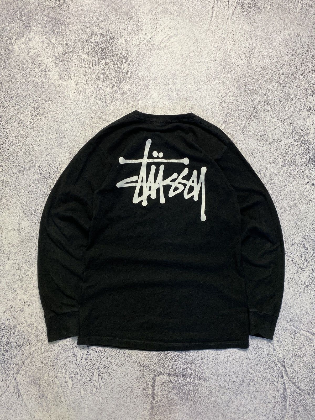 Stussy Stussy Black Classic Logo Longsleeve T-shirt Y2K Size US S / EU 44-46 / 1 - 1 Thumbnail