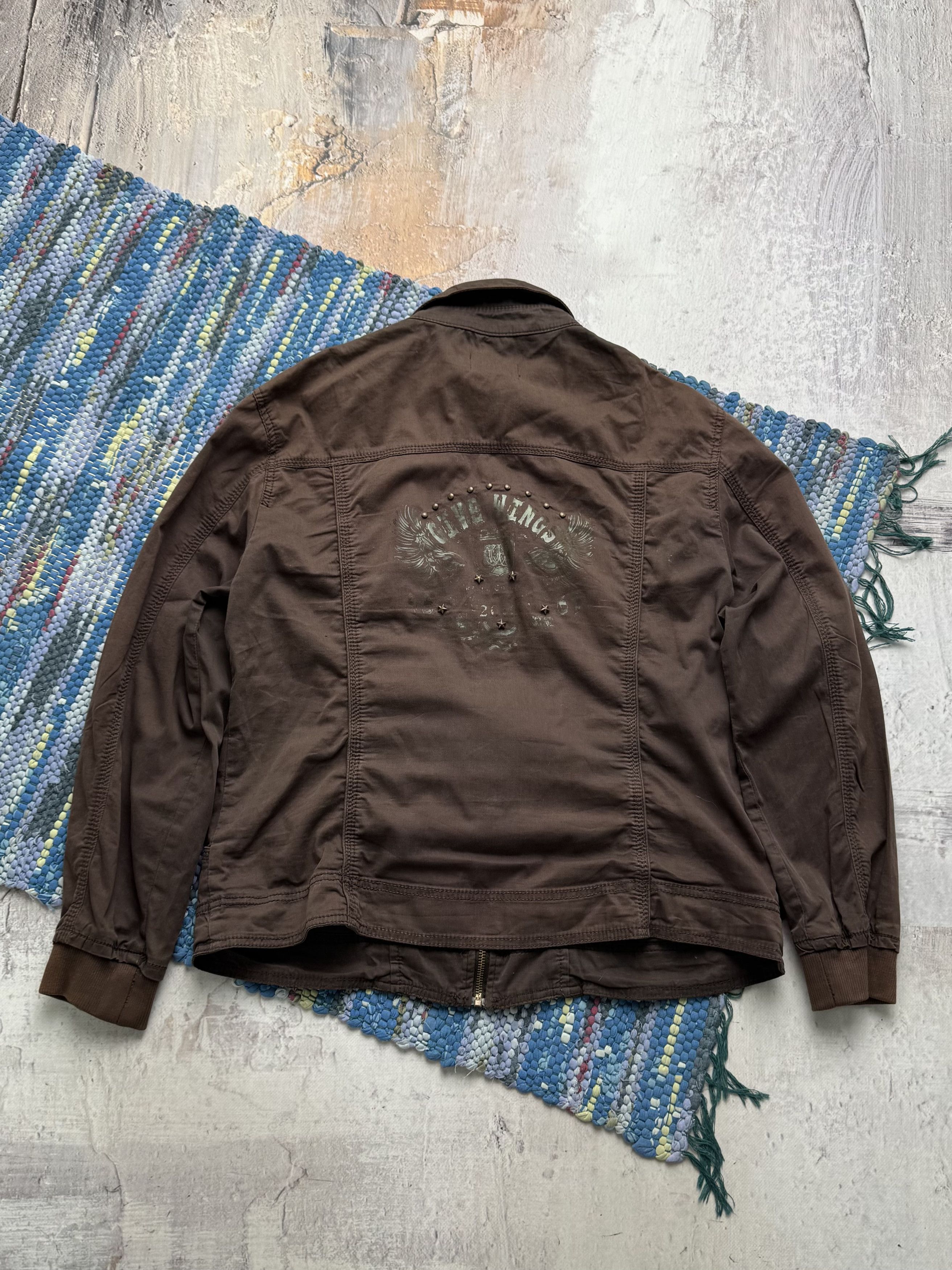 Vintage Vintage Brown Zip Jacket Utility Casual Lightweight Coat Size L / US 10 / IT 46 - 14 Thumbnail