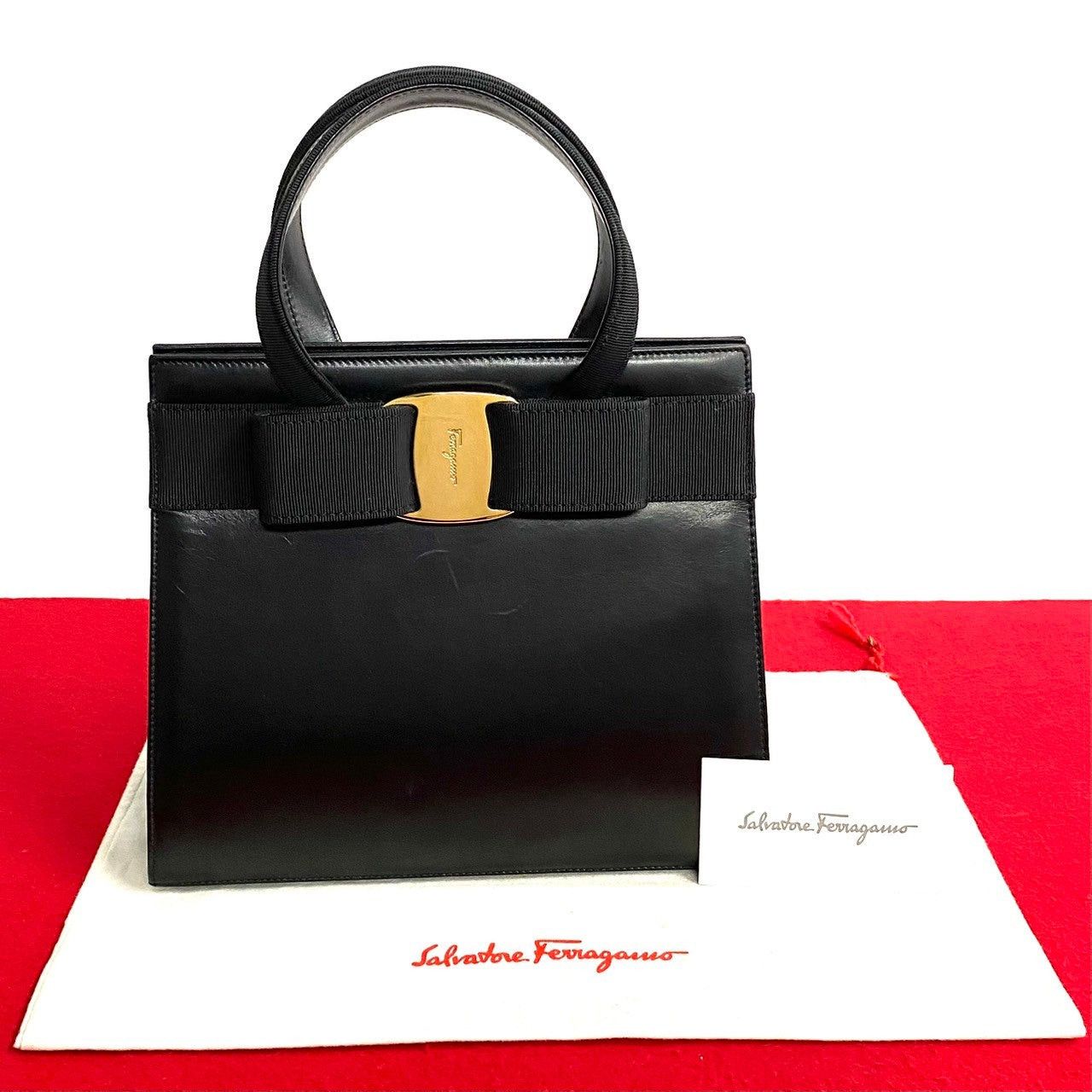 Salvatore Ferragamo Salvatore Ferragamo Handbag Black Vitello Size ONE SIZE - 1 Thumbnail