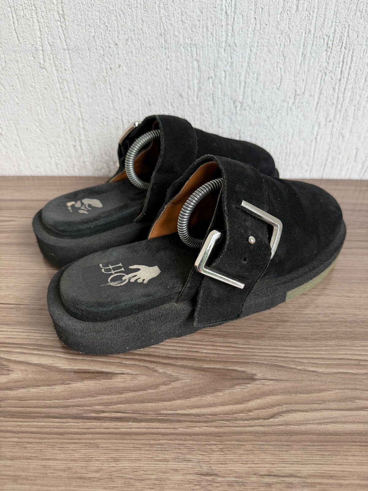 Off-White Suede virgil Abloh sponge clogs Size US 8 / EU 41 - 13 Thumbnail