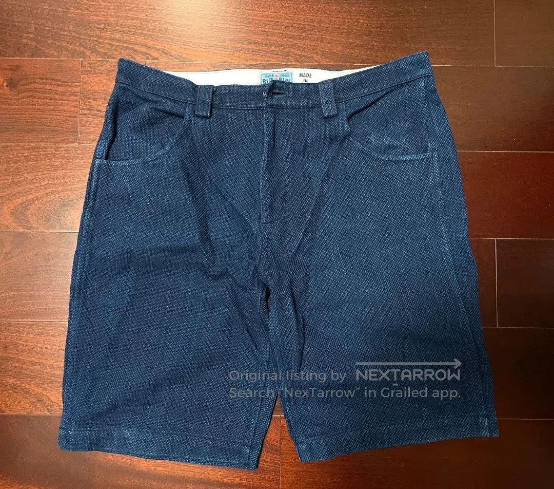 Blue Blue Japan blue blue japan dyed shorts. Size US 34 / EU 50 - 1 Thumbnail