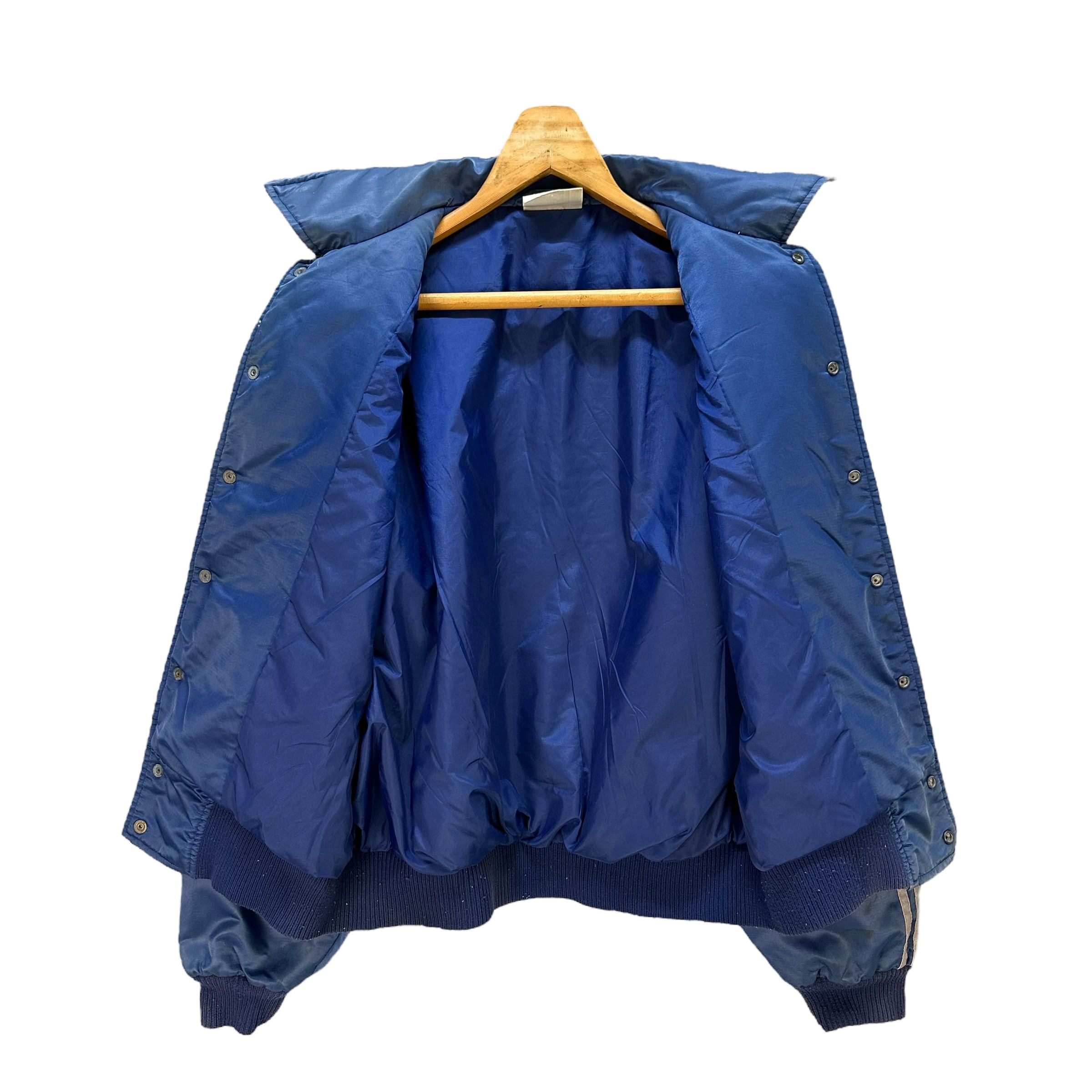 Adidas ADIDAS Trefoil Big Logo Blue Collared Jacket #A50-1177 Size US S / EU 44-46 / 1 - 16 Thumbnail