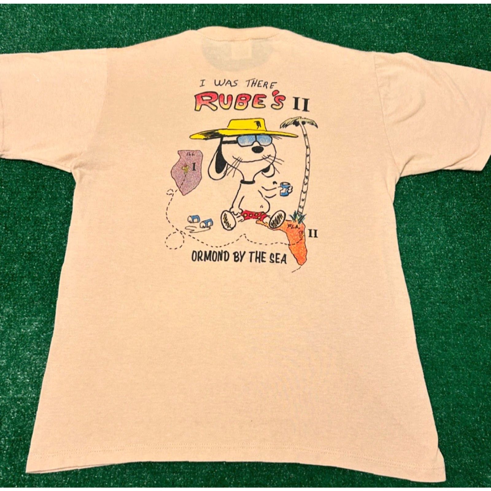 Vintage VINTAGE Snoopy VTG Shirt Mens Size M Beige 80s 90s Florida Ormond Beach Cartoon Rubes Snoopy Shirt Mens Medium Size US M / EU 48-50 / 2 - 4 Thumbnail