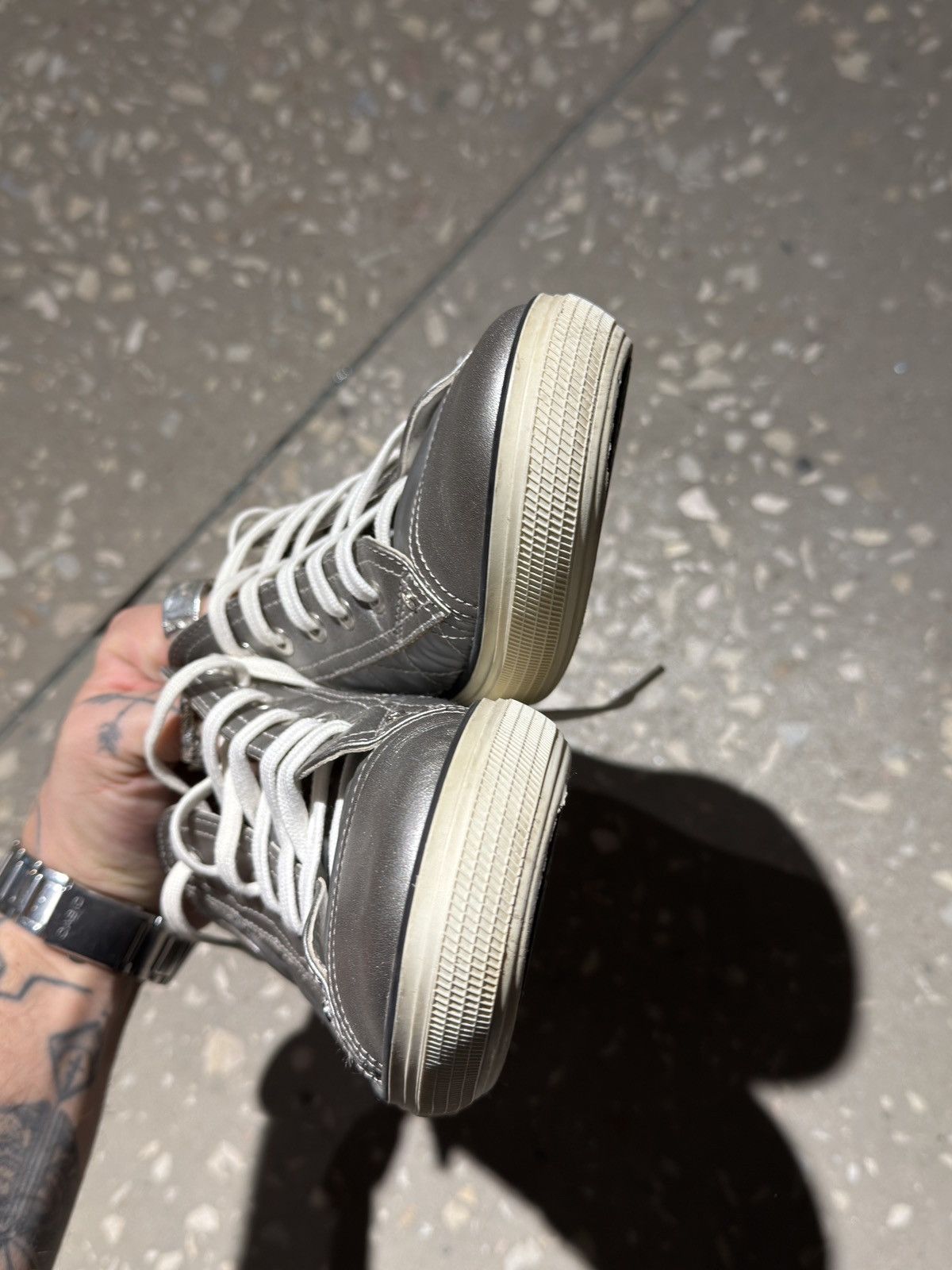 Chanel Chanel silver sneakers Size US 10 / IT 40 - 6 Thumbnail