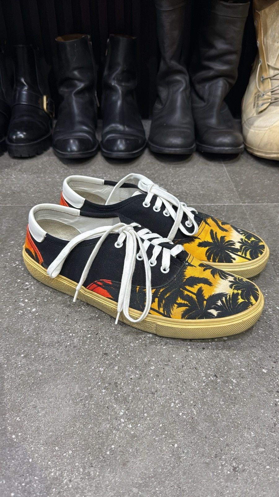 Saint Laurent Paris Saint Laurent Paris SS 2016 Sunset Palm Skate Sneakers Size US 13 / EU 46 - 9 Thumbnail
