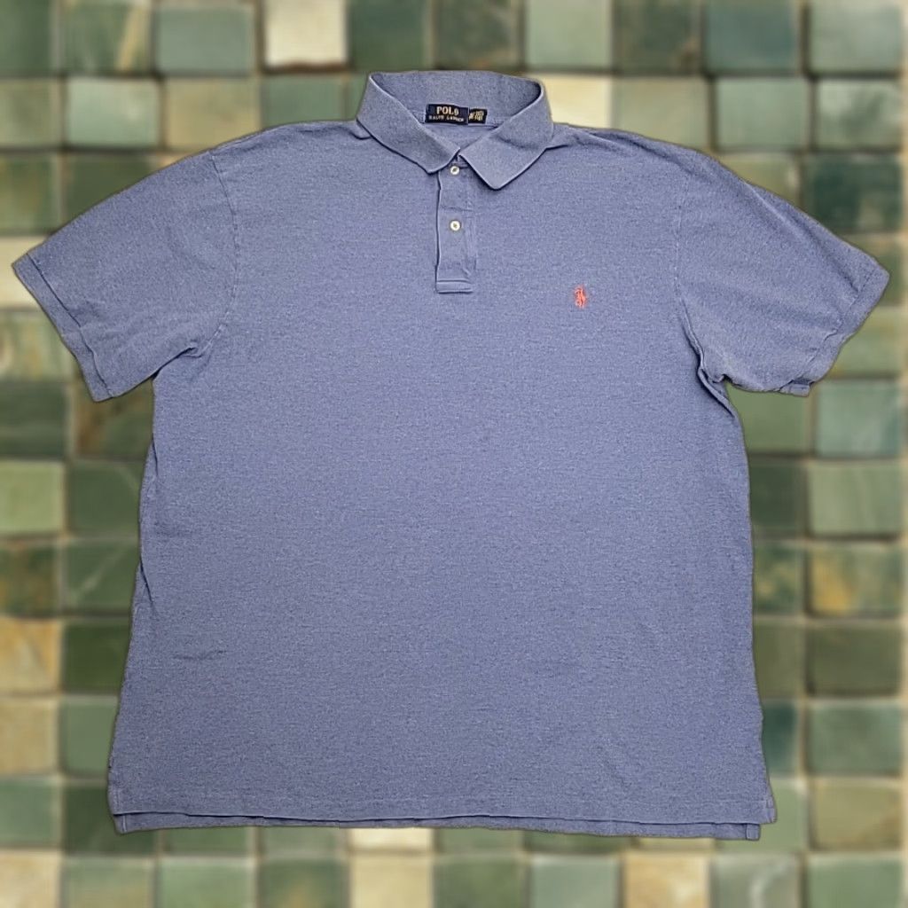 Polo Ralph Lauren Polo Ralph Lauren Shirt Mens 3XLT Blue 100% Cotton Red Pony Golf Casual Classic Shirt Mens 3XLT Blue Cotton Polo Size US XXL / EU 58 / 5 - 1 Thumbnail