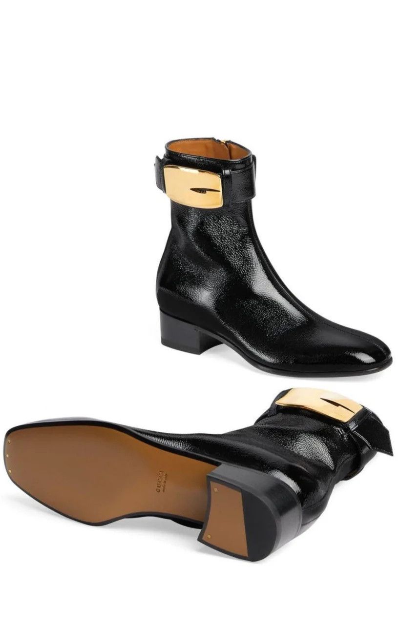 Gucci o1s1wg110125 Ankle Boots in Black Size US 10.5 / IT 40.5 - 6 Thumbnail