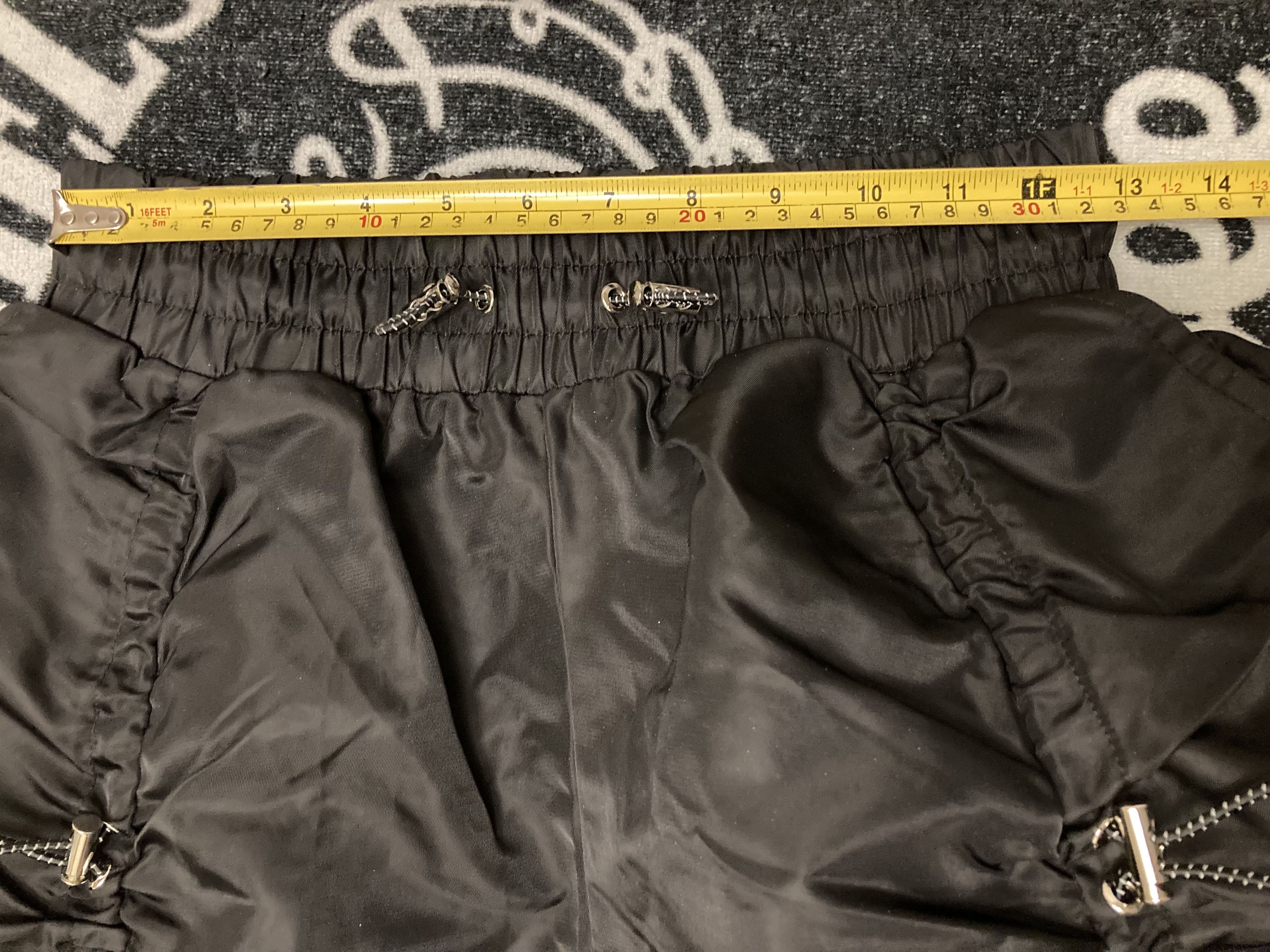 Maniere De Vior Maniere De Voir Nylon Bungee Ruched Cargo Pants - Black Size 28" / US 6 / IT 42 - 11 Thumbnail