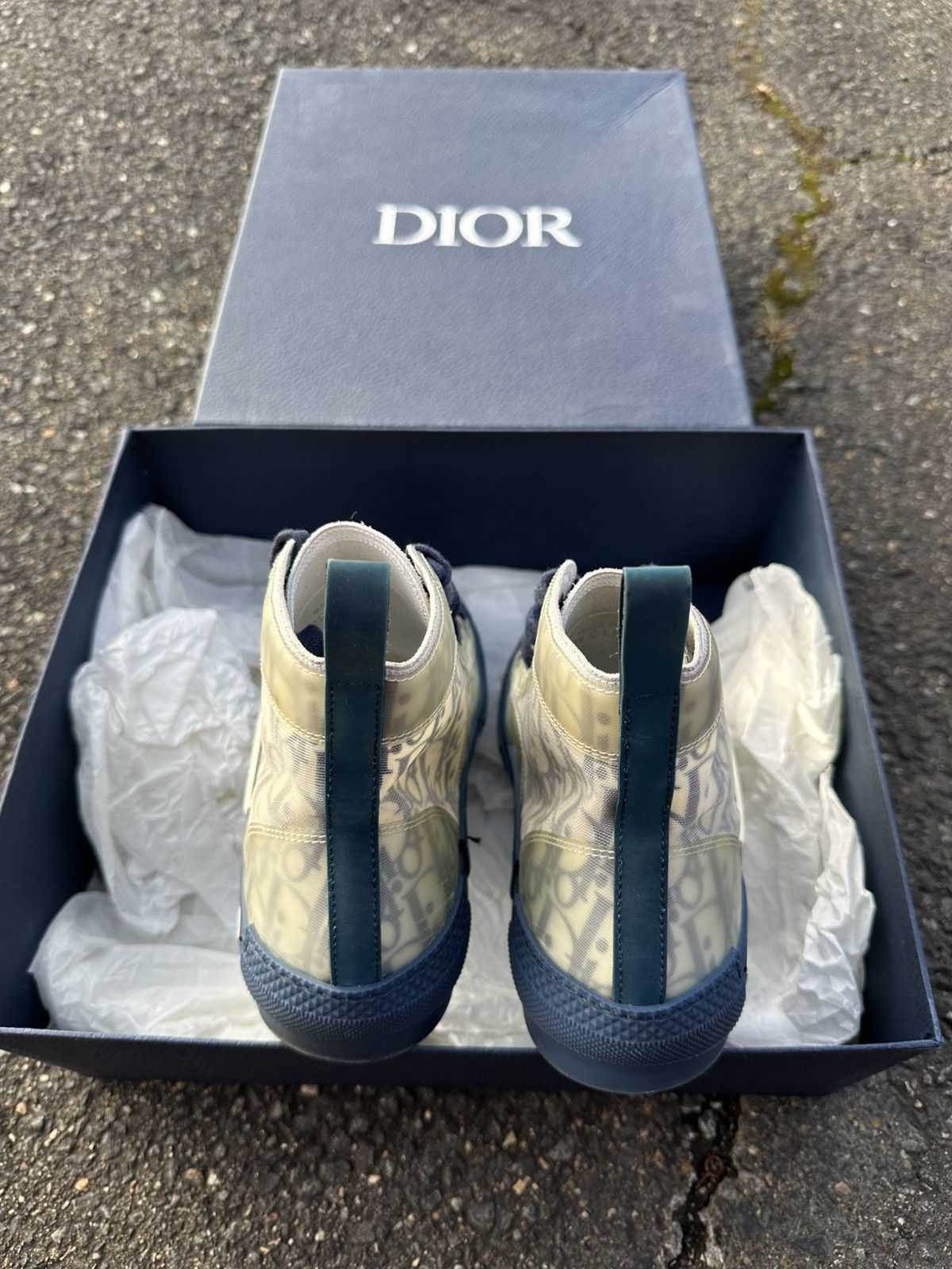 Dior Dior B23 White/Blue Size US 8 / EU 41 - 12 Thumbnail