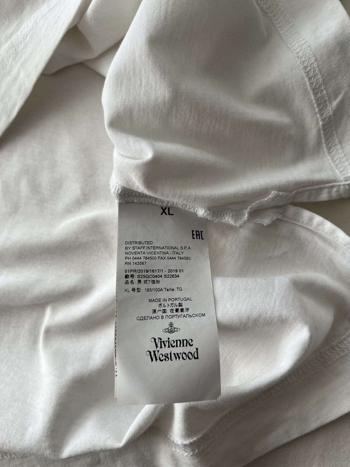 Vivienne Westwood Vivienne Westwood White T-shirt Sz XL Size US XL / EU 56 / 4 - 13 Thumbnail