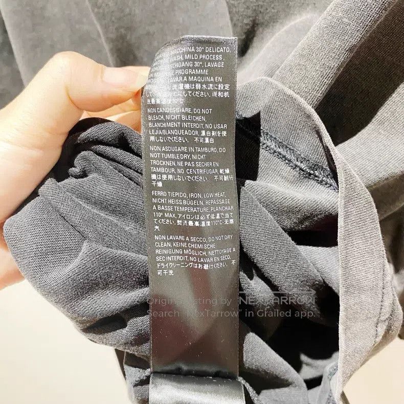 Balenciaga Balenciaga Embroidered Washed Black Distressed Short Sleev Size US M / EU 48-50 / 2 - 6 Thumbnail