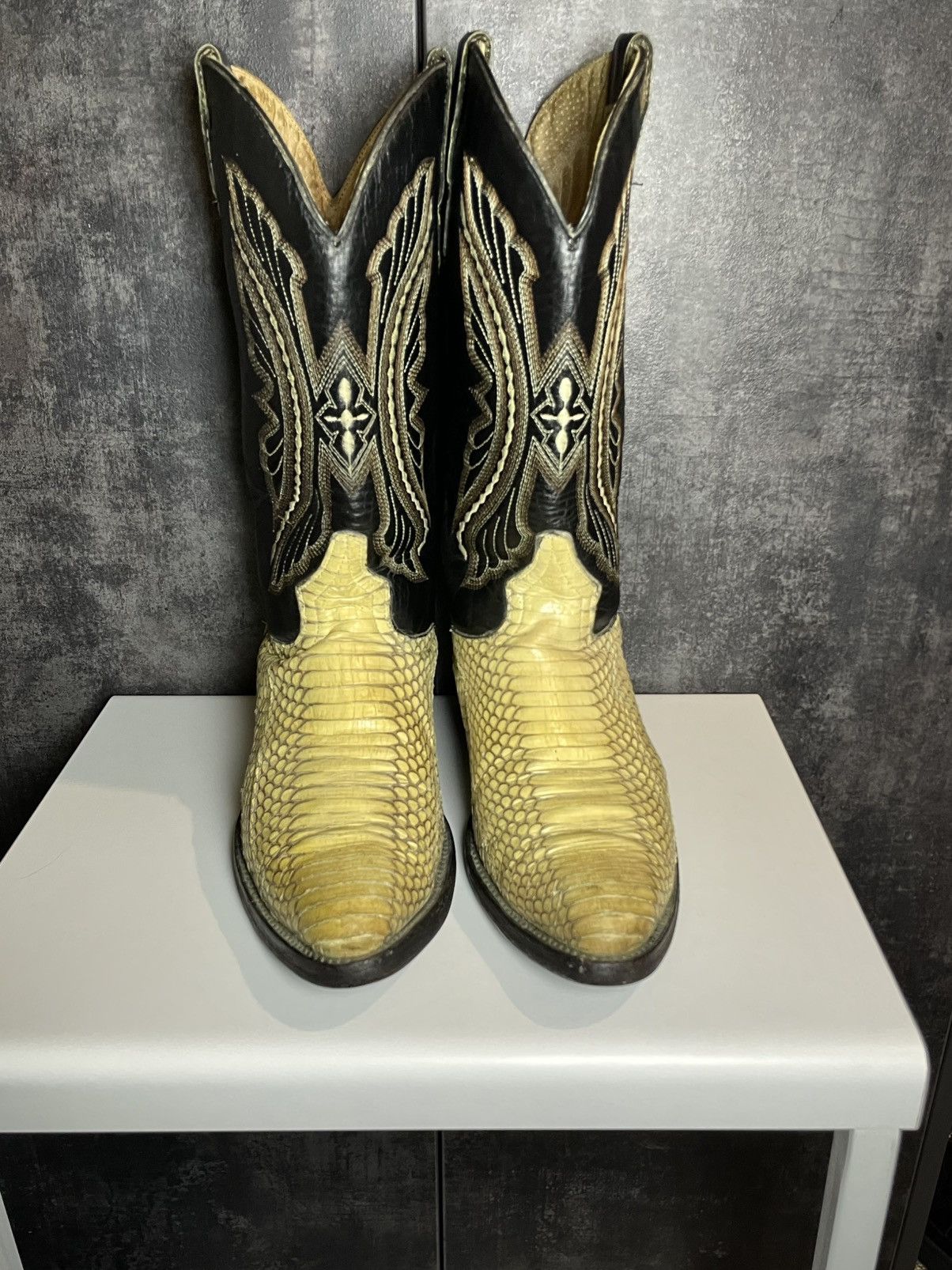 Vintage Vintage Leather Snake Cowboy Boots Avant Garde Japanese Size US 9.5 / EU 42-43 - 13 Thumbnail