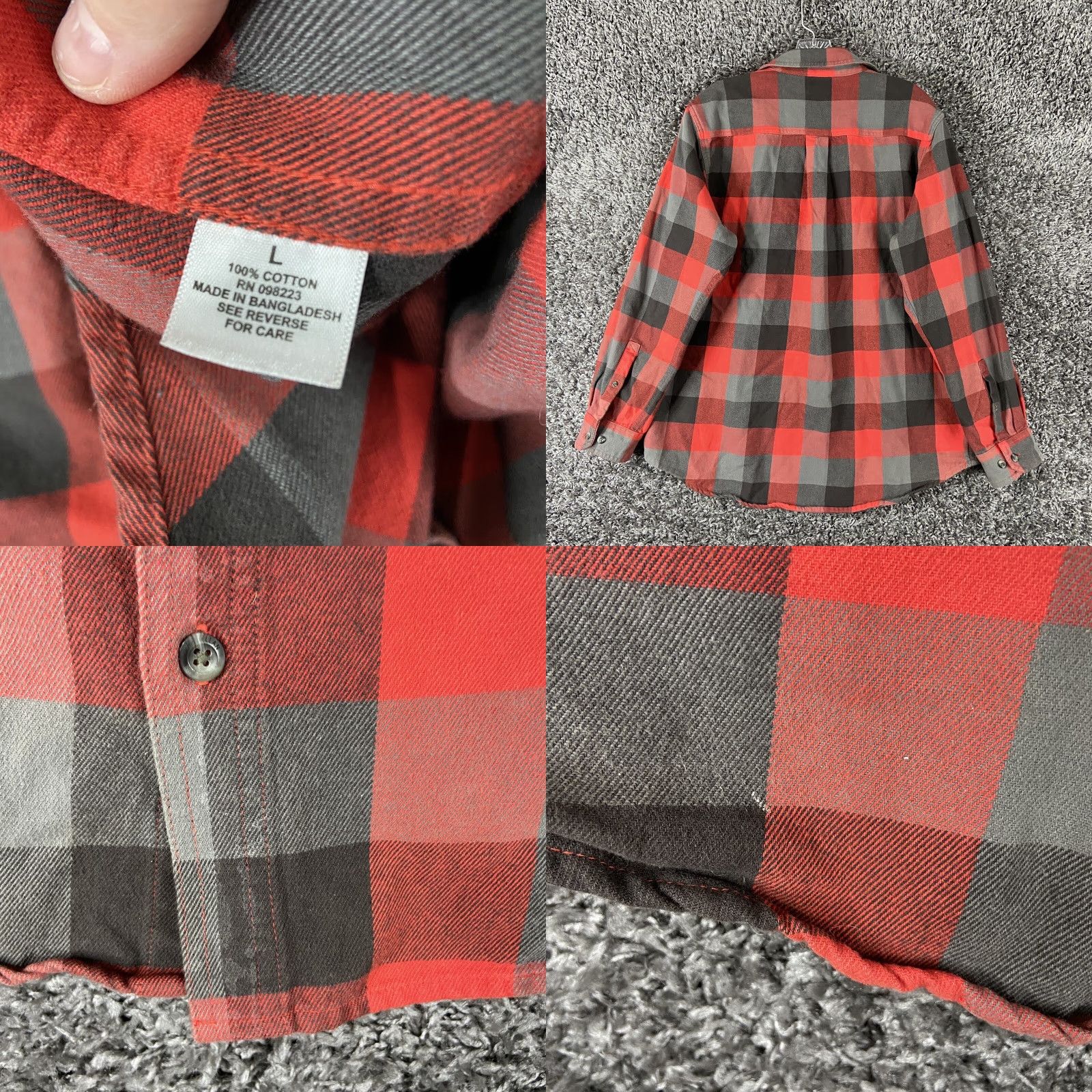 Vintage MAGELLAN Outdoor Red Plaid Flannel Button-Up Shirt Men’s L Loose Fit Size US L / EU 52-54 / 3 - 8 Thumbnail