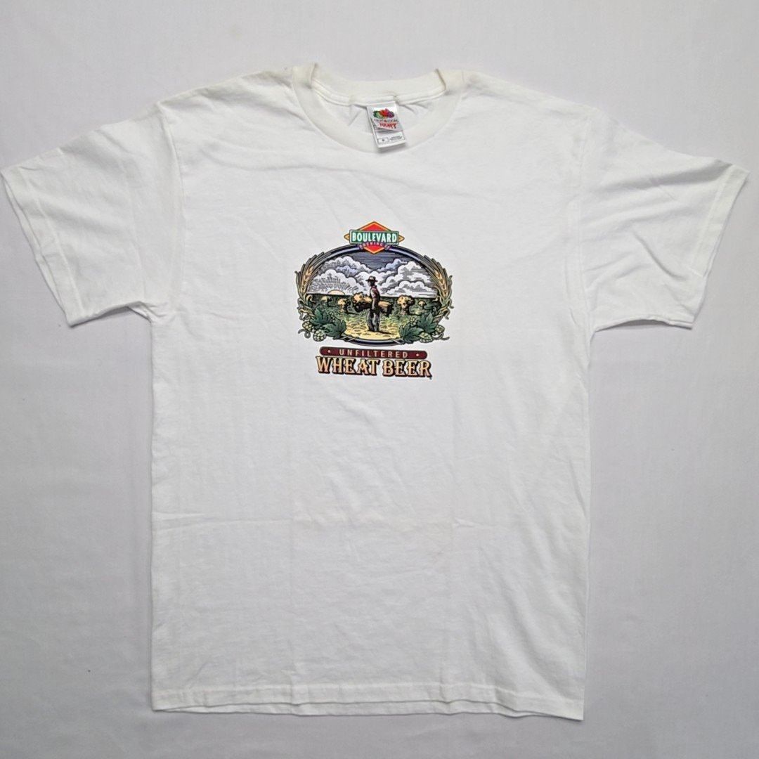 Fruit Of The Loom Boulevard Brewing Co Wheat Beer Graphic Tee M Alcohol Shirt Size US M / EU 48-50 / 2 - 1 Thumbnail