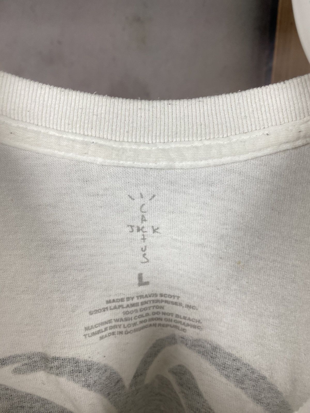 Travis Scott 🌊T-Shirt Travis Scott Cactus Jack 2021 Over Print Logo Tee🌊 Size US L / EU 52-54 / 3 - 16 Thumbnail