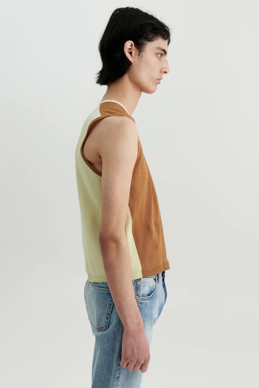 Judy Turner o1mle0225 Unisex Mary Vest in Tan Limon Size US S / EU 44-46 / 1 - 5 Thumbnail