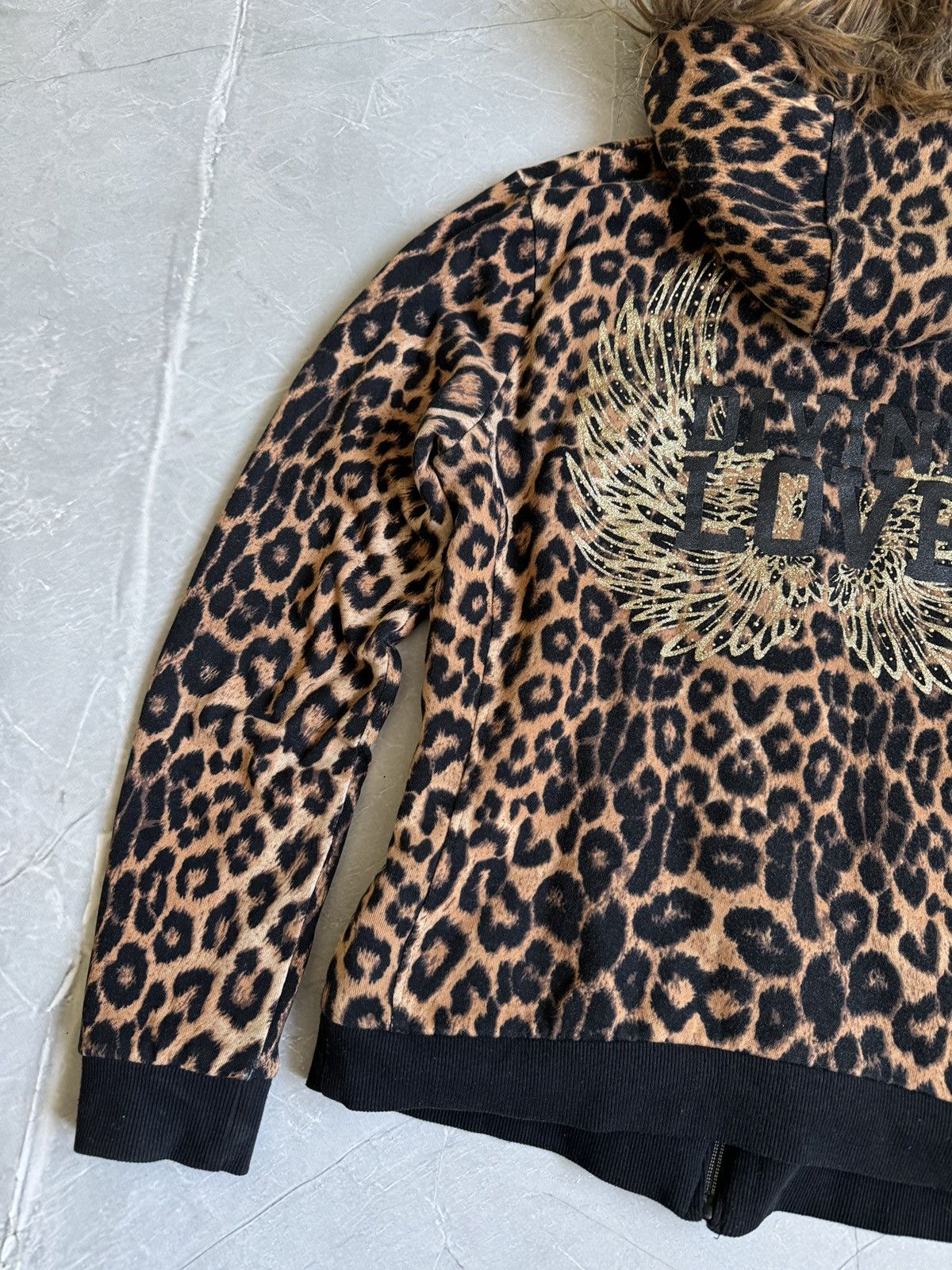 Hysteric Glamour Y2k Faux Fur Leopard Zip Hoodie If Six Was Nine LGB Style Size M / US 6-8 / IT 42-44 - 9 Thumbnail