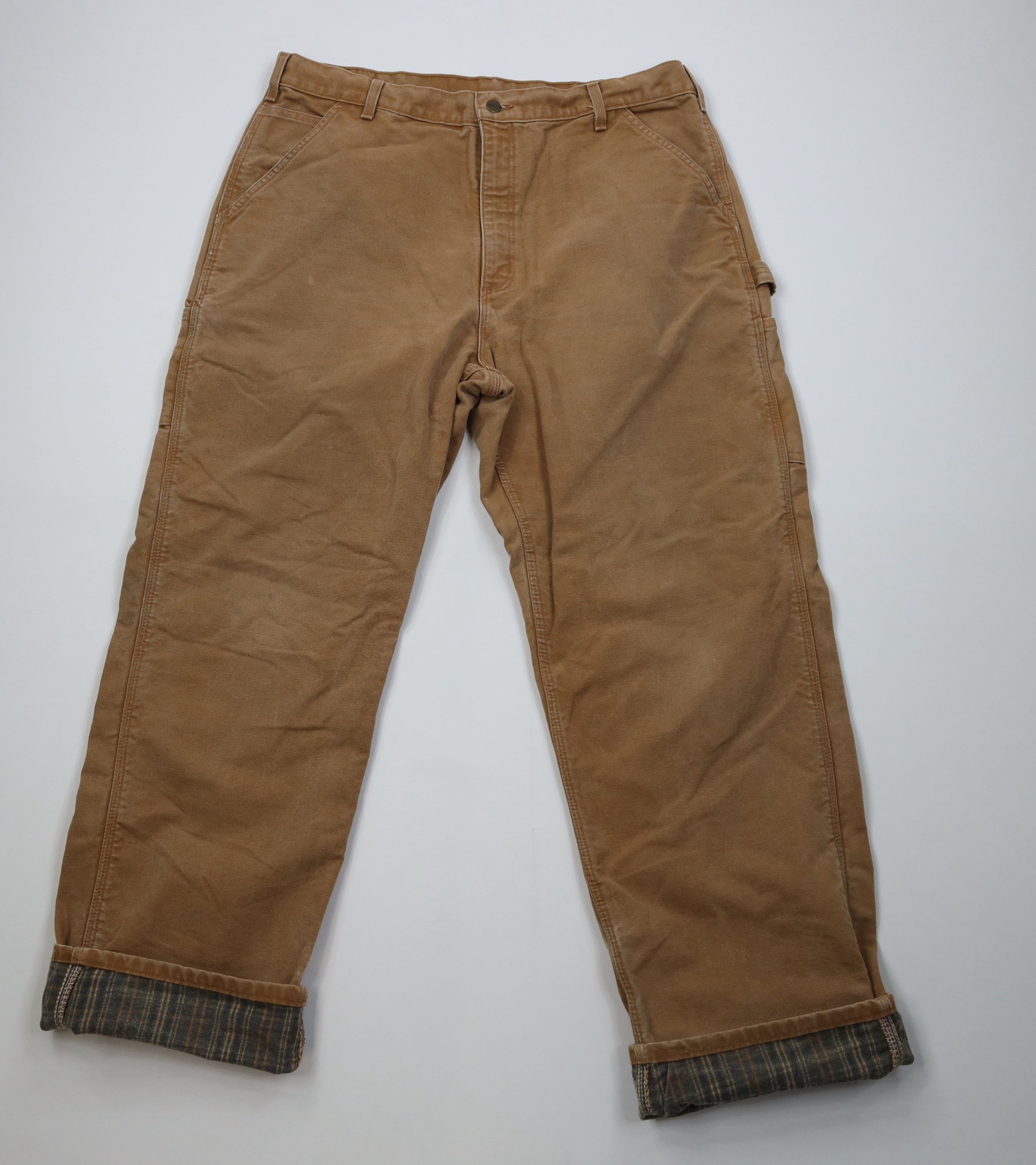 Carhartt Vintage Carhartt Lined Canvas Wide Leg Dungaree Pants USA Size US 38 / EU 54 - 1 Thumbnail