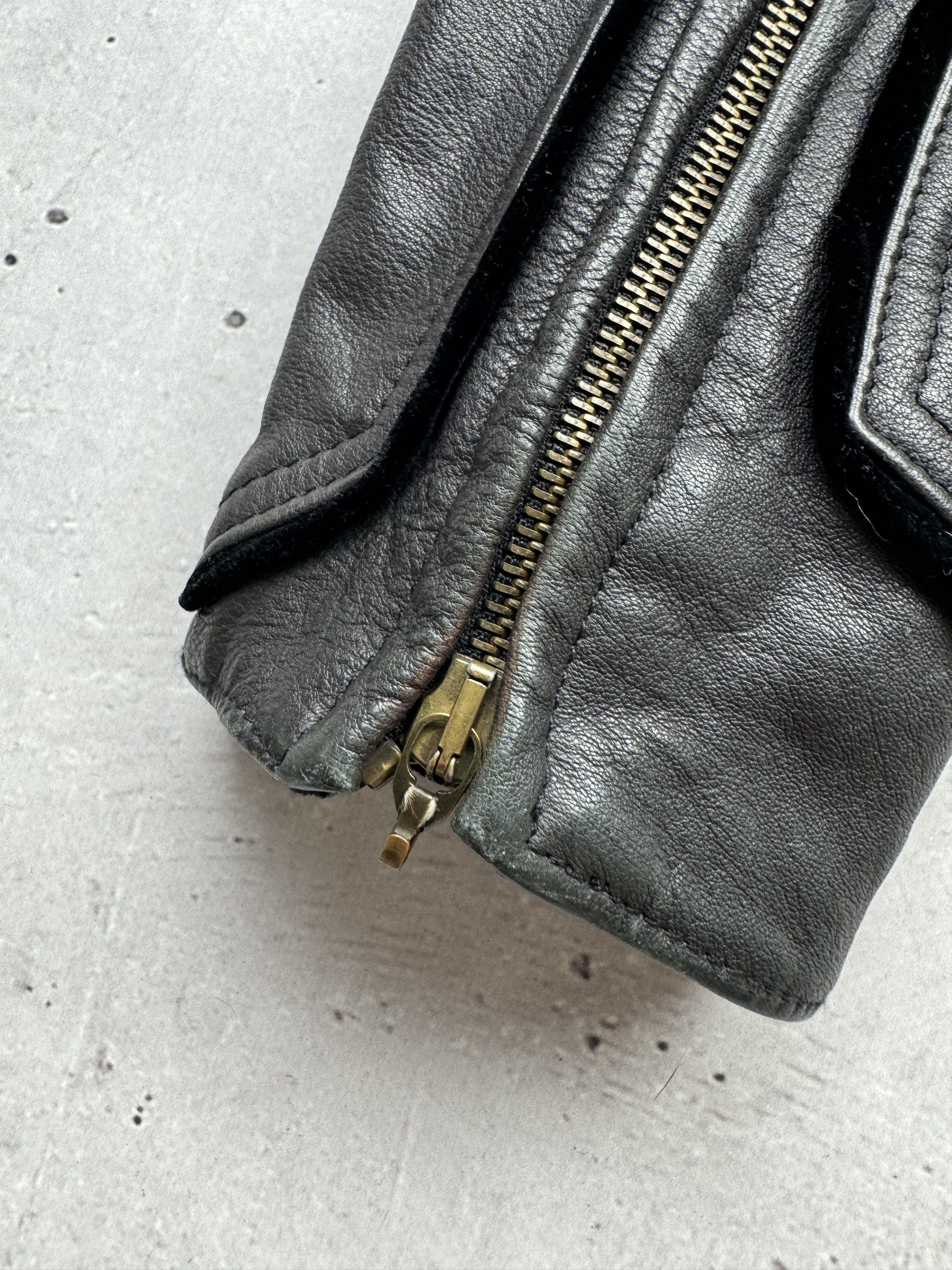 Just Cavalli × Roberto Cavalli × Vintage Just Cavalli Vintage Zipped Leather Jacket Size M / US 6-8 / IT 42-44 - 17 Thumbnail