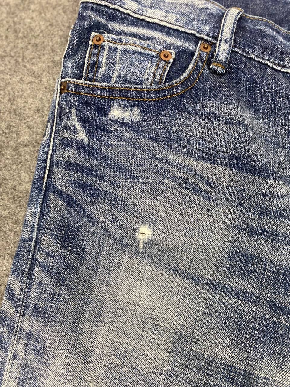 Japanese Brand uniqlo fabric by kaihara japanese brands distressed denim Size US 32 / EU 48 - 6 Thumbnail