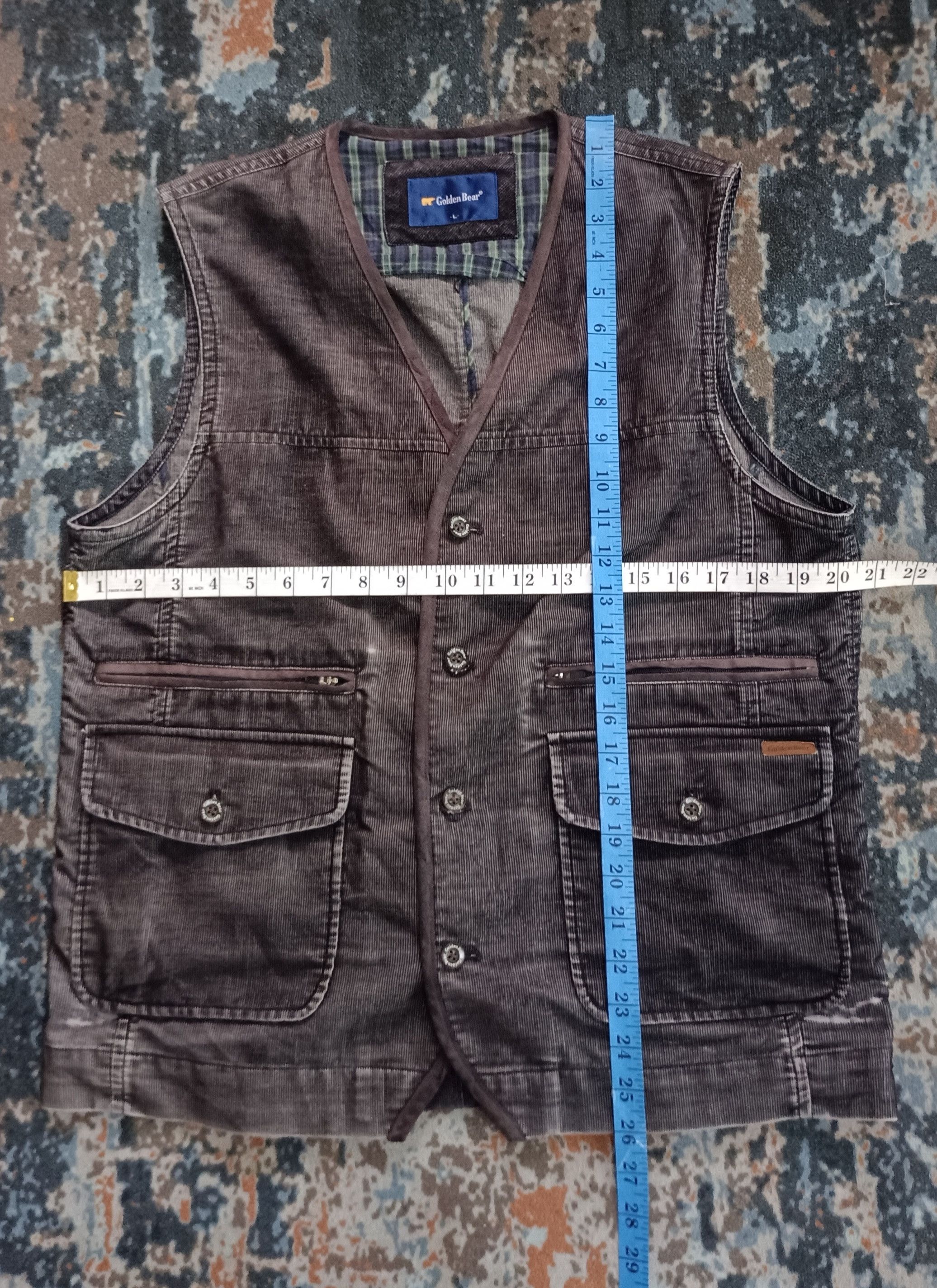 Golden Bear Golden Bear Coduroy Denim Flannel Linned Overvest Size US M / EU 48-50 / 2 - 11 Thumbnail