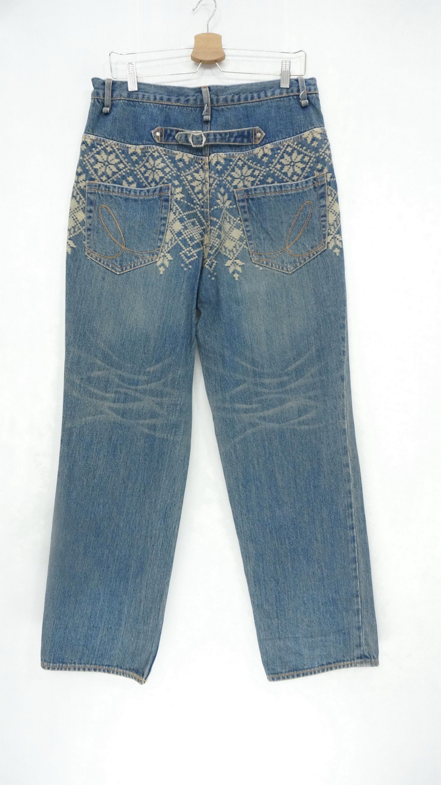 Iroquois Japan 🔴IROQUOIS Made in Japan 🎌 Native Vintage Buttonfly Jeans Size US 32 / EU 48 - 2 Thumbnail