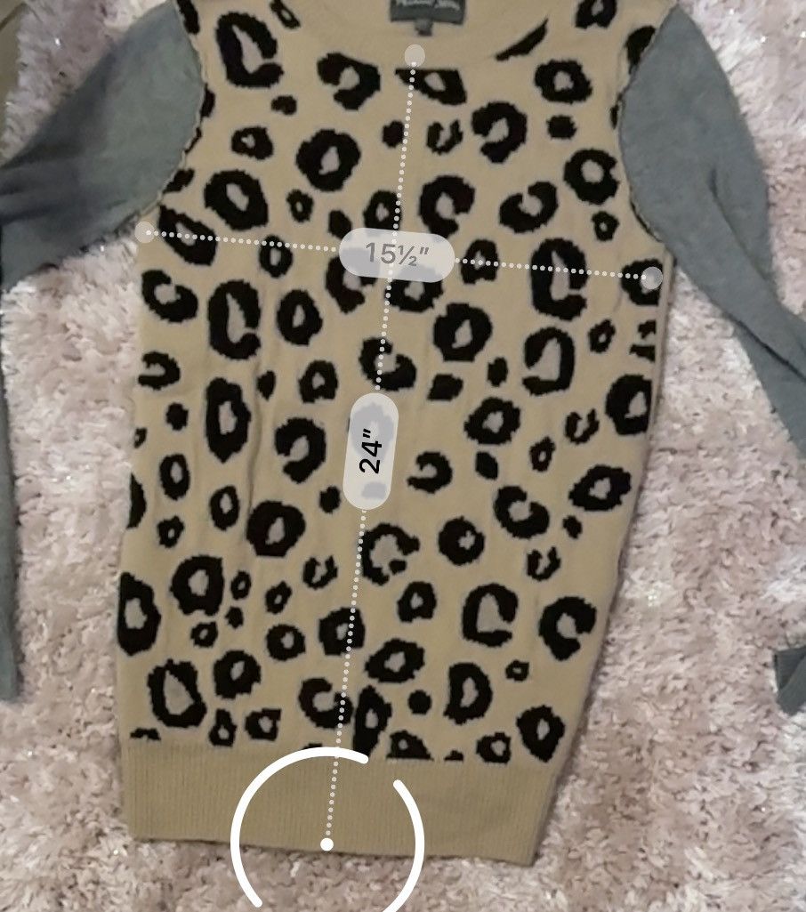 Michael Stars Michael Stars Leopard Print Wool Blend Sweater Size Small Size S / US 4 / IT 40 - 8 Thumbnail