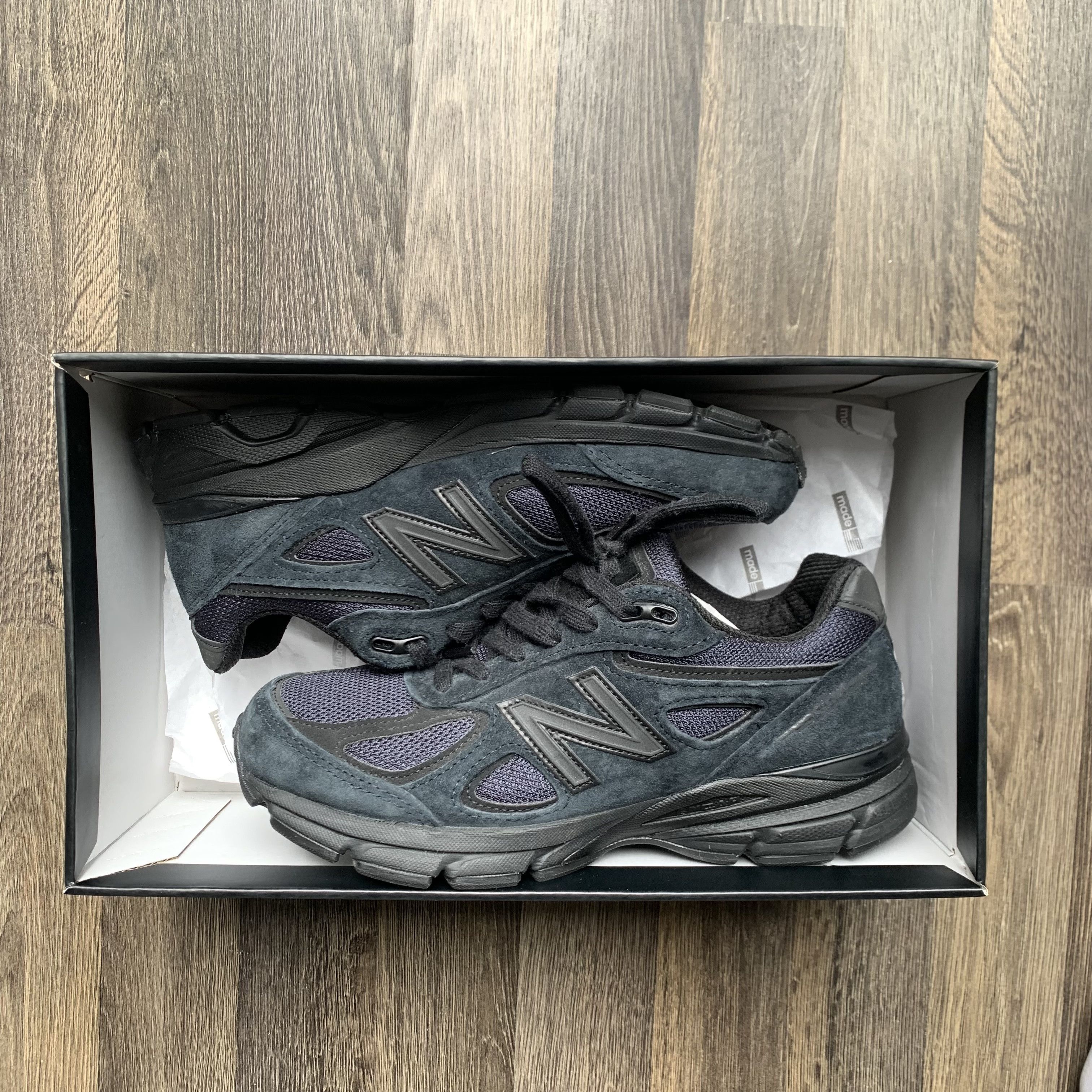 JJJJound × New Balance New Balance 990 V4 JJJJOUND NAVY Size US 5 / EU 37 - 2 Thumbnail