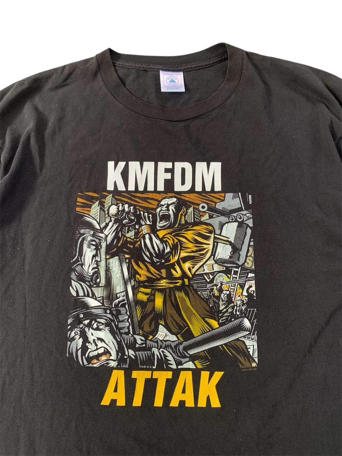 Band Tees Vintage 2000 KMFDM Attak Tee Size US XL / EU 56 / 4 - 2 Thumbnail